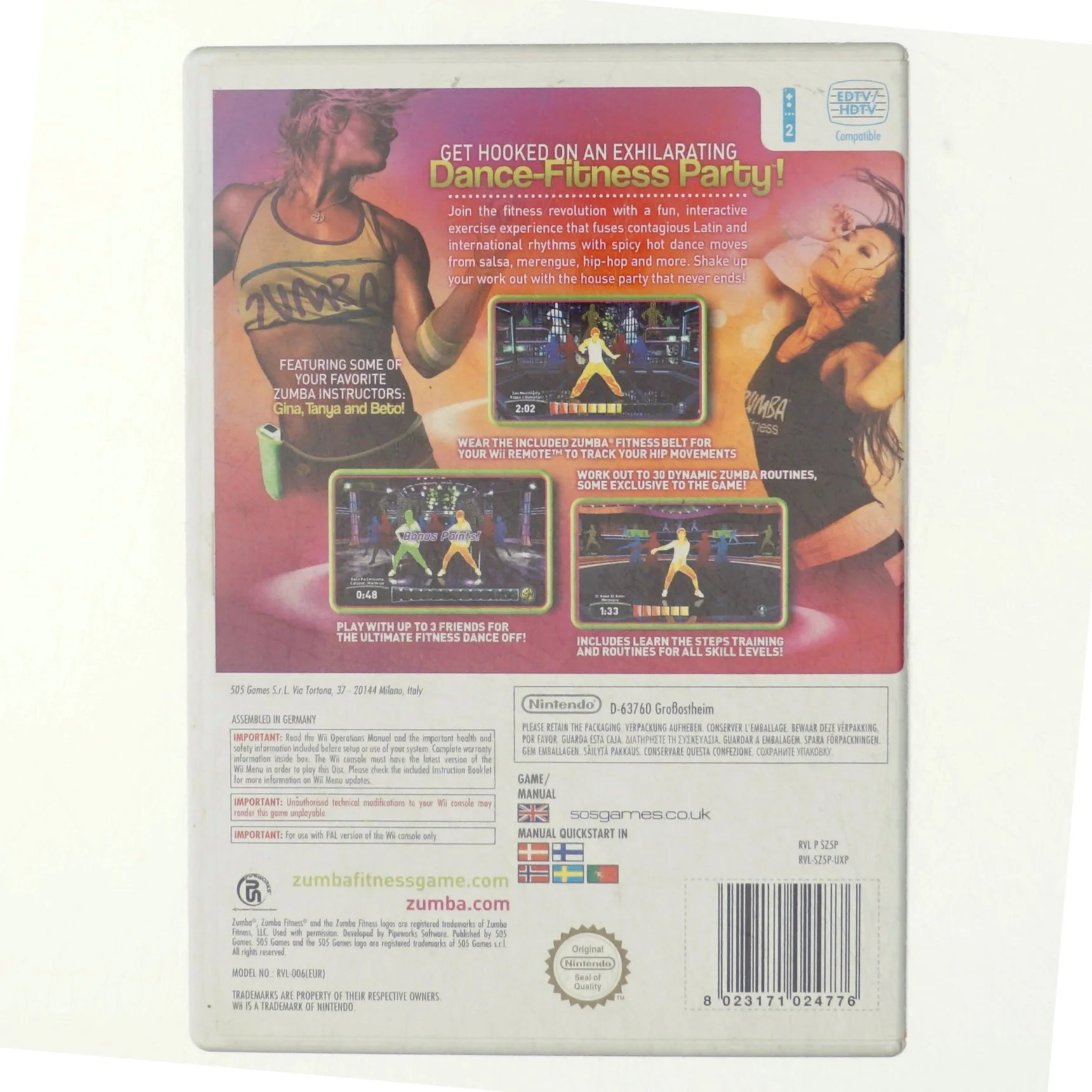 Zumba join the party wii fra Wii