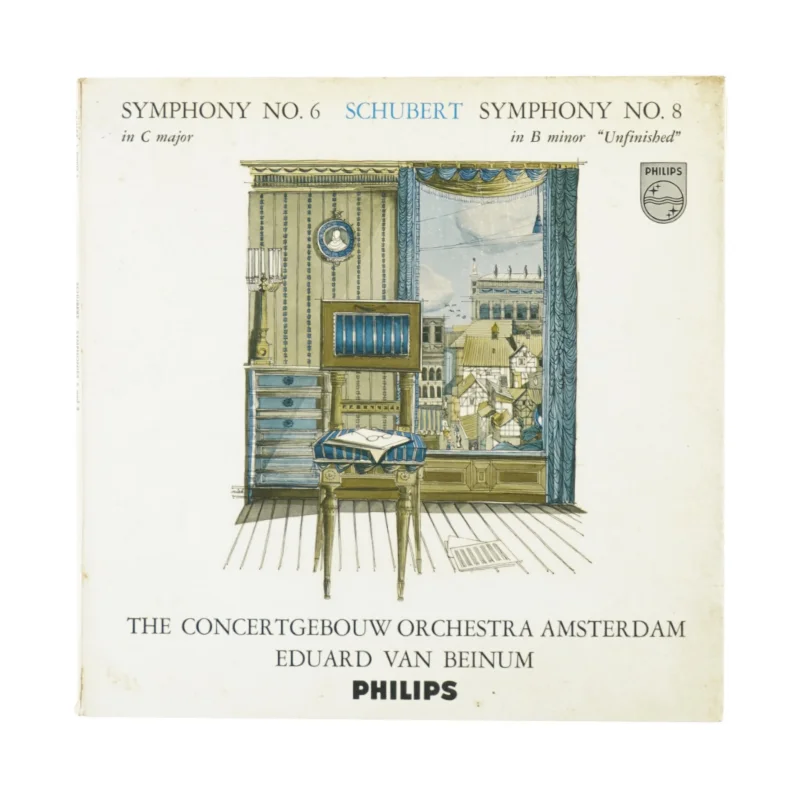 Schubert, Symphony no 6 + symphony no 8 fra Philips (str. 30 cm)
