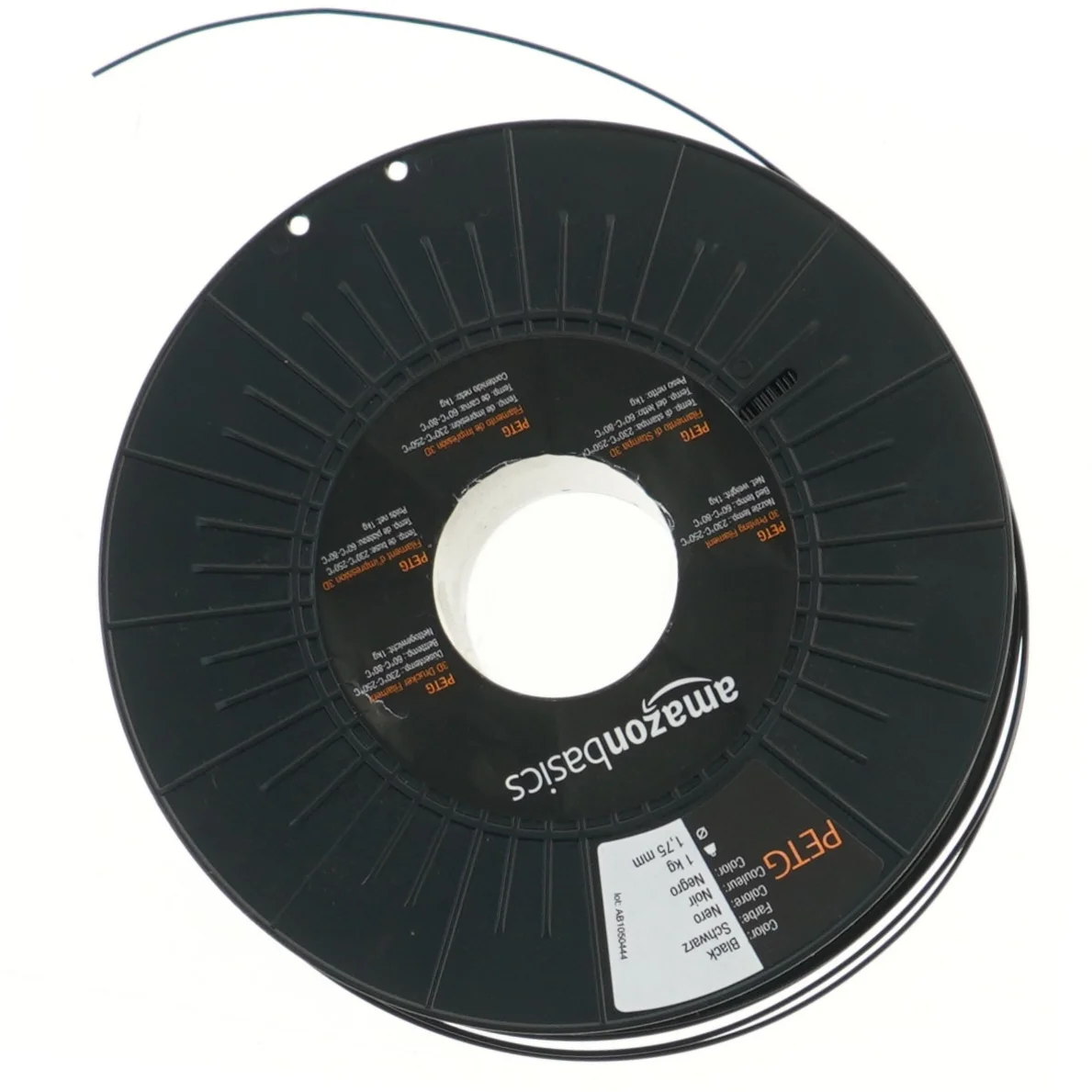 3D-printer filament PETG 1,75 mm fra Amazon (str. 175 cm)
