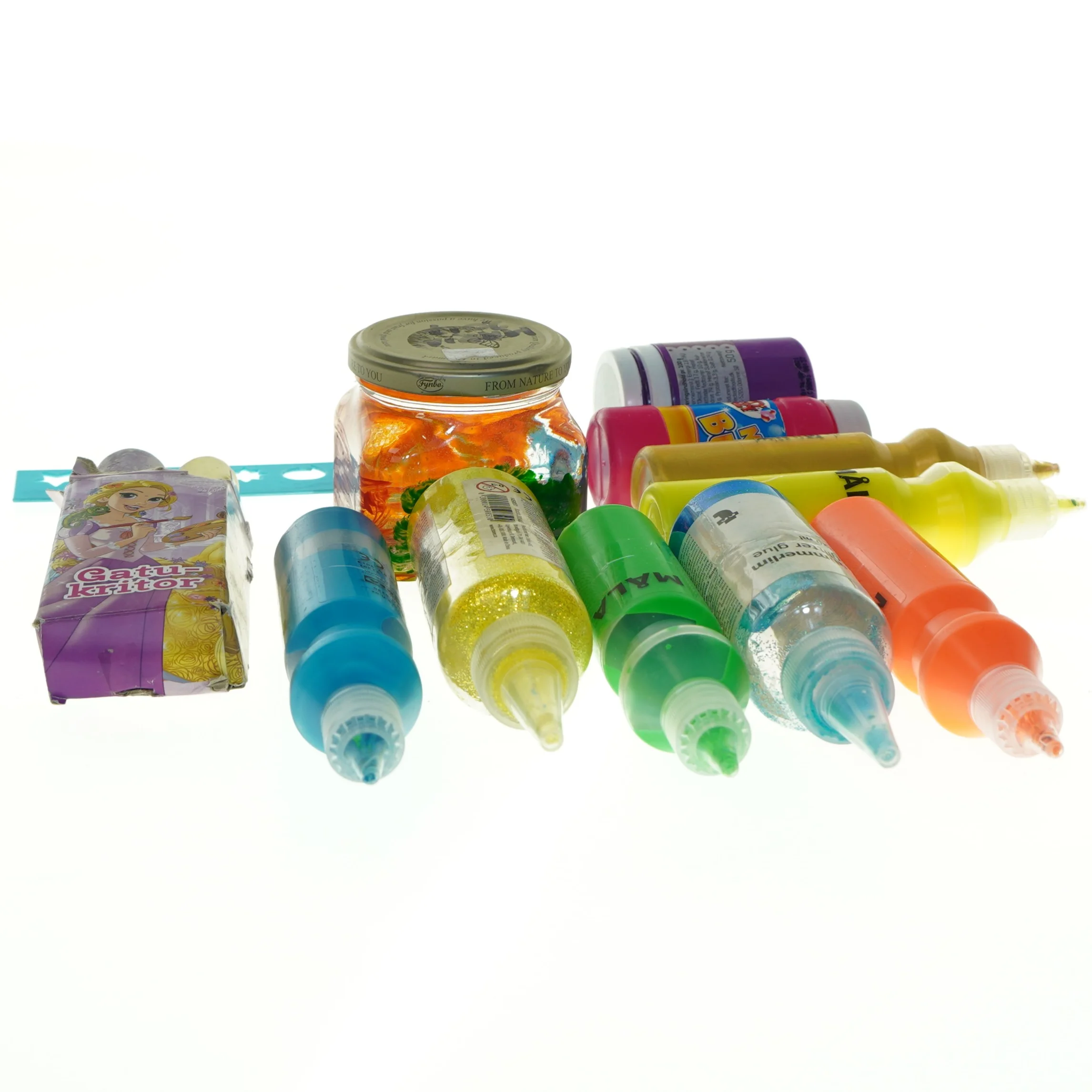 Blandet hobbyartikler (str. 14,5 x 4 cm)