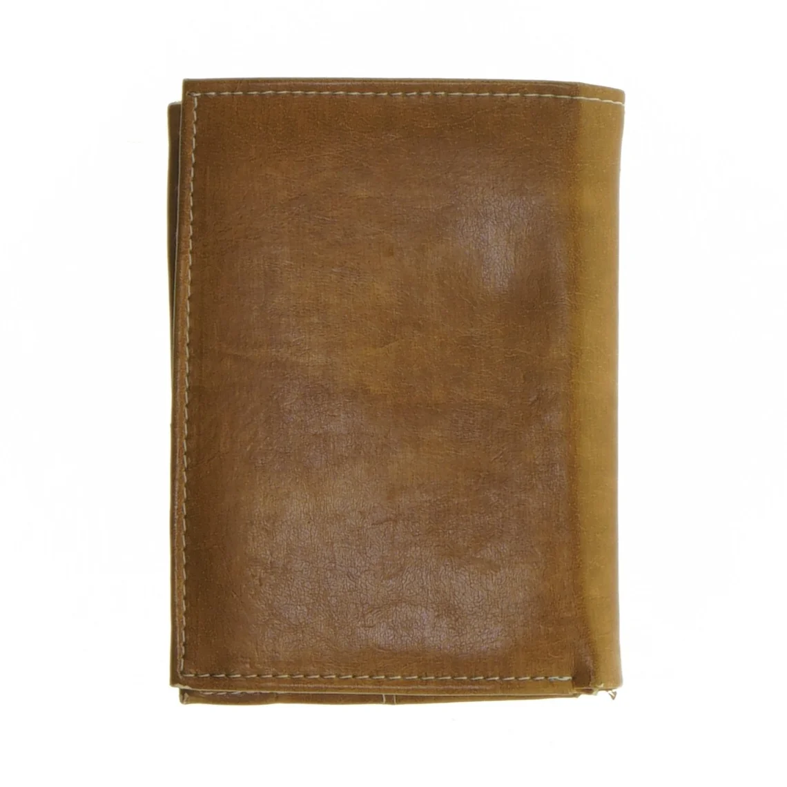 Brun læderpung (str. 13,5 x 10 cm)