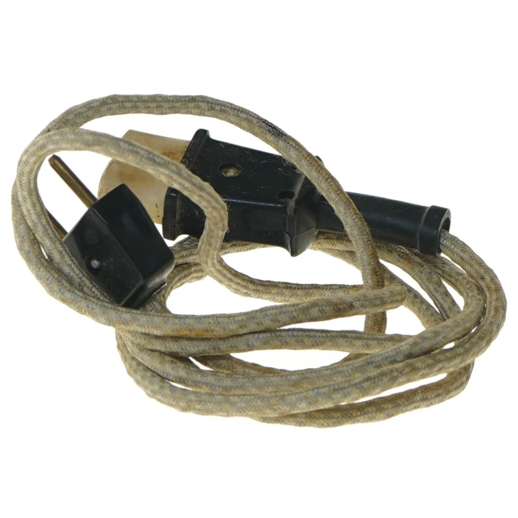 Gammeldags to-benet stik med stofledning (str. 200 cm)