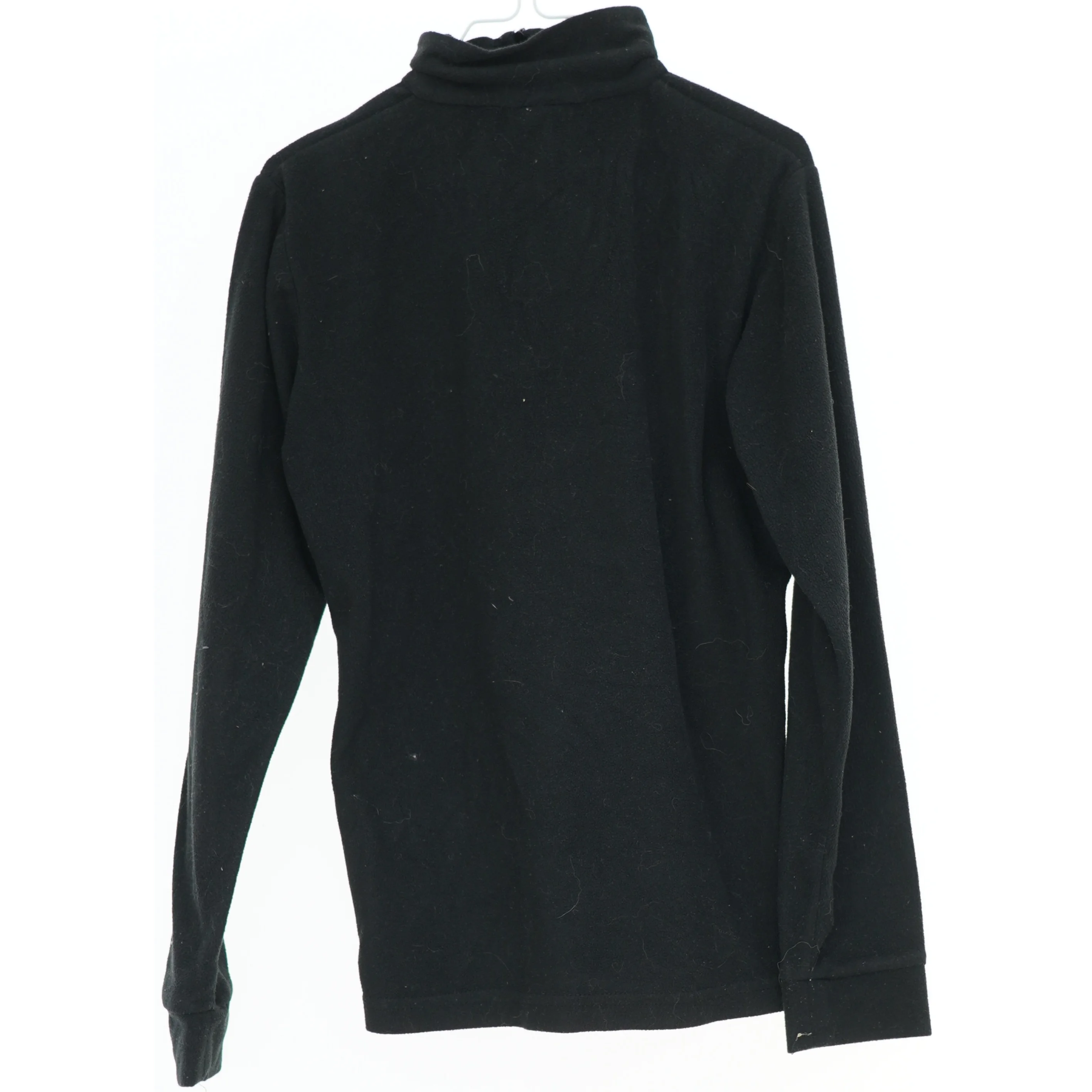 Sort fleecejakke med lynlås fra Trespass (str. 146)