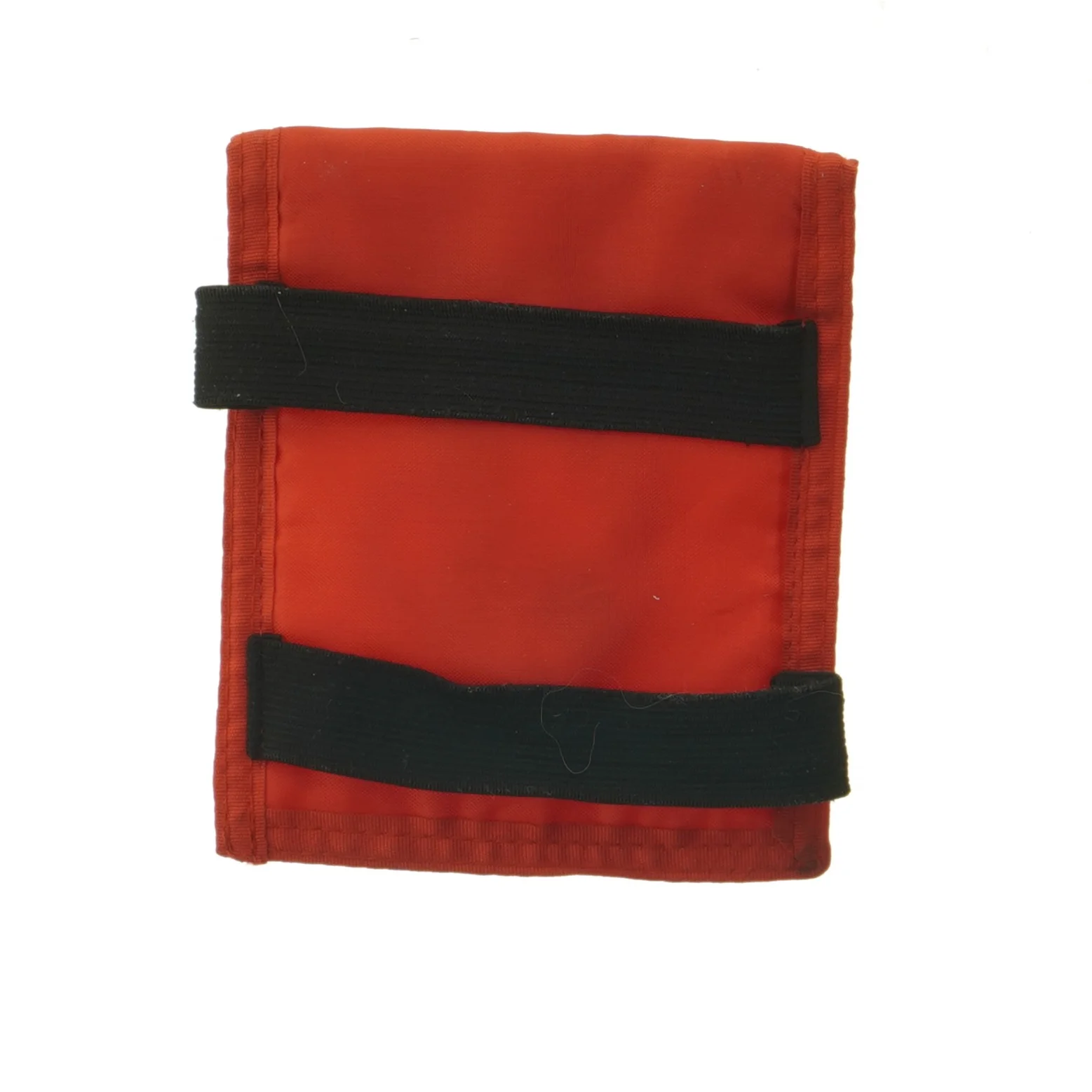 Rød pung med plastikvindue (str. 15x13 cm)