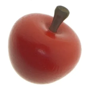 Træ æble dekoration (str. 5 cm)