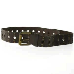 Brun bælte med metalnitter fra WHITE STUFF (str. 100 cm)