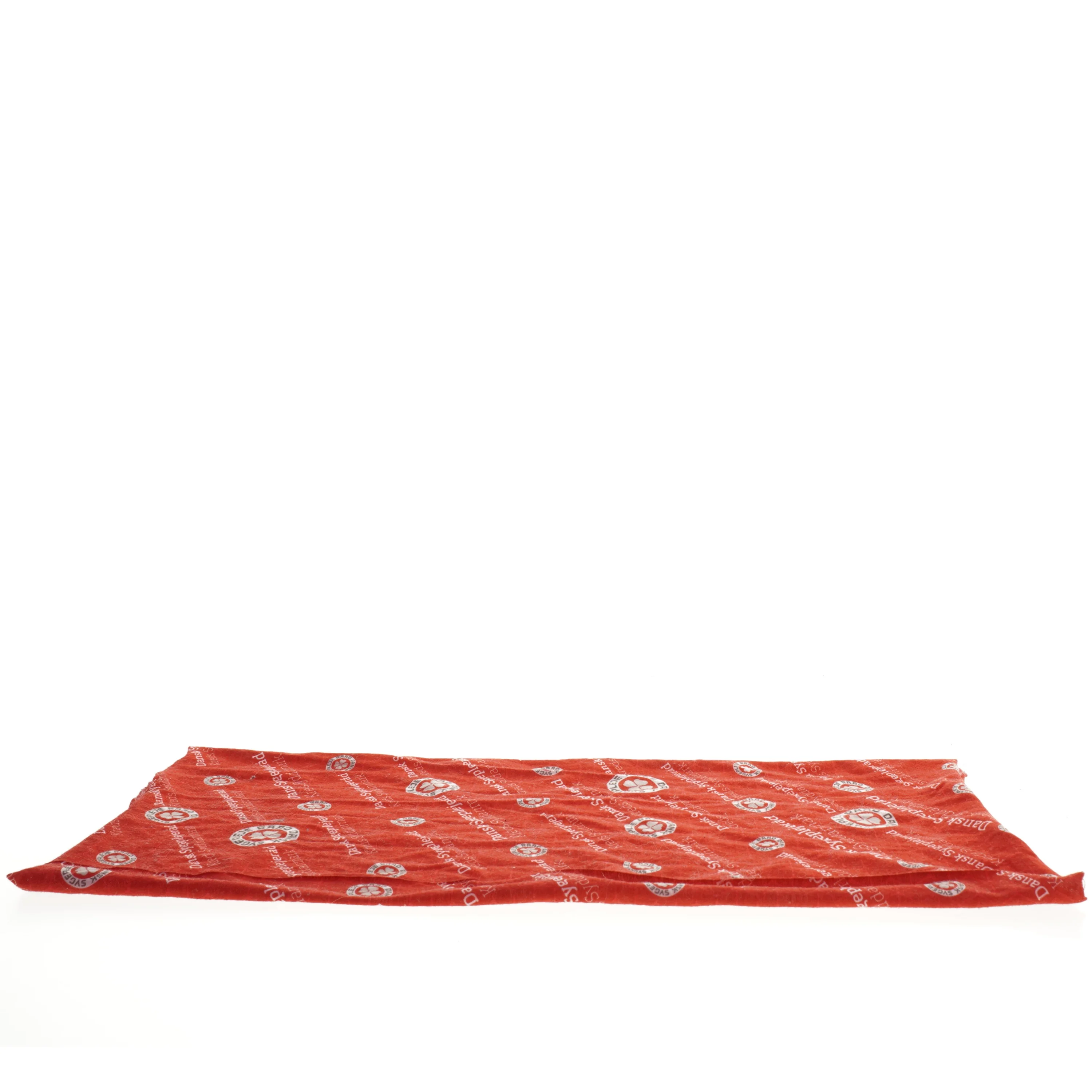 Rød halsedisse med logo fra Dansk Sygeplejeråd (str. 43 cm)