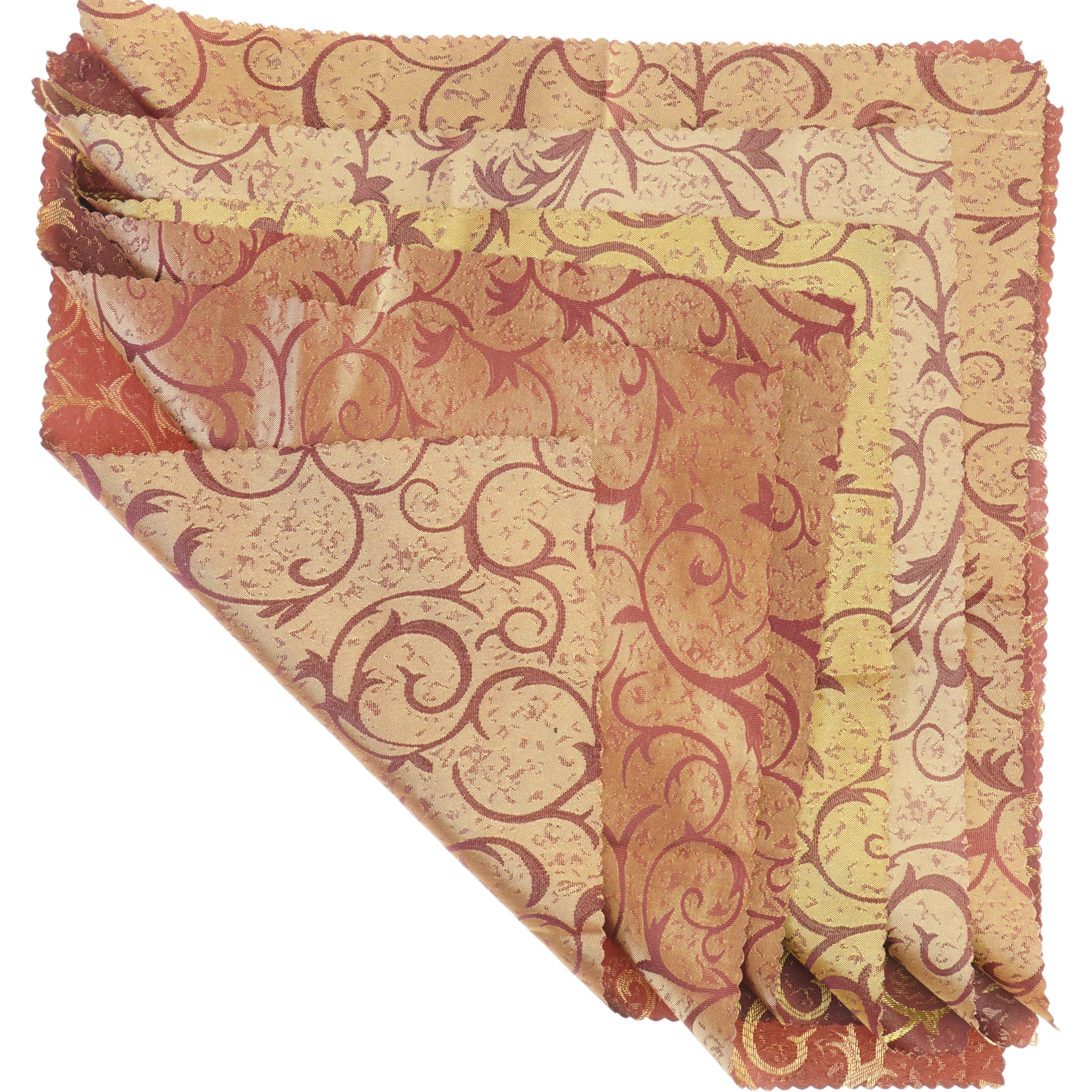 Mønstrede servietter (str. Cirka 45 x 45 cm)