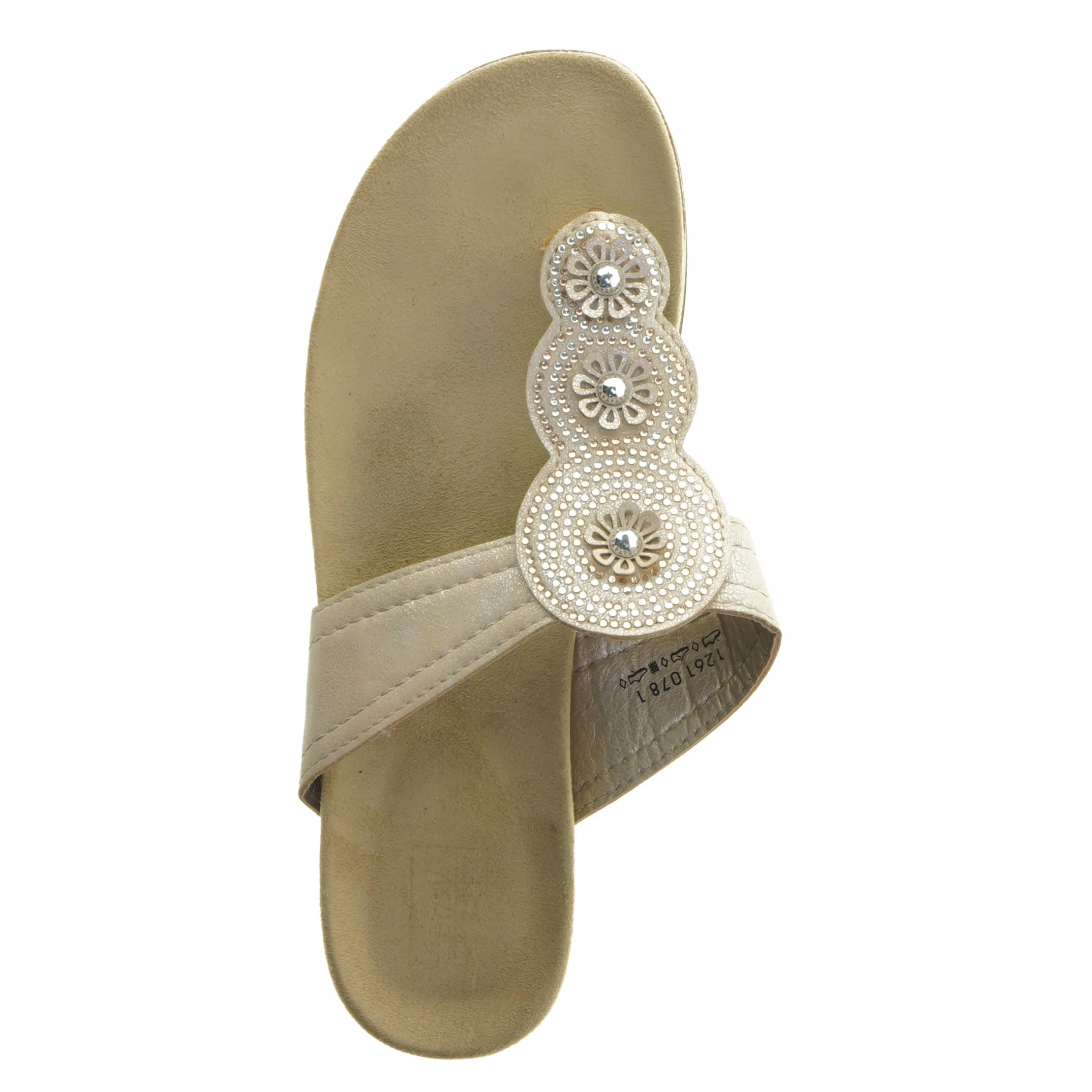 Sandal med pyntedetaljer (str. 39 )