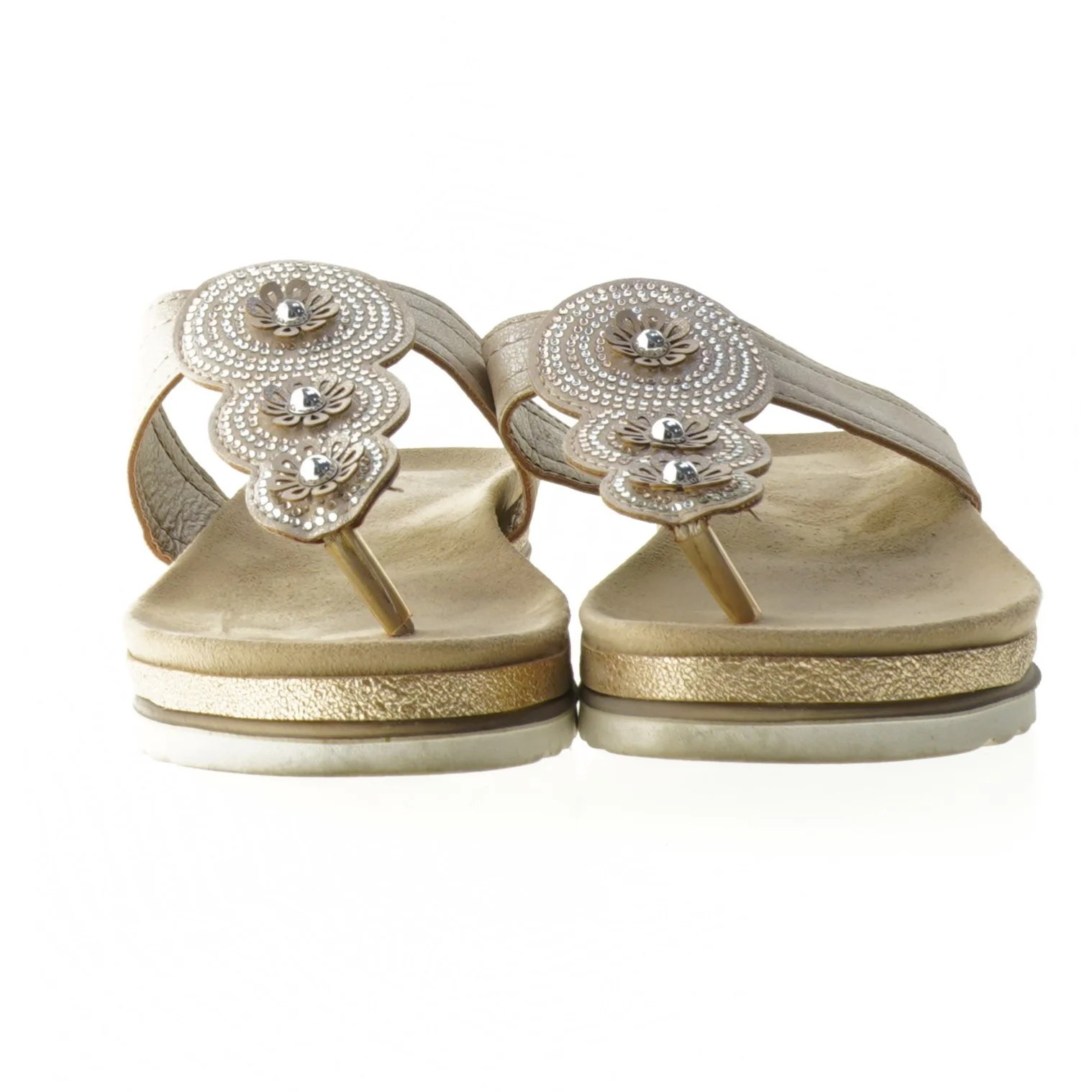 Sandal med pyntedetaljer (str. 39 )