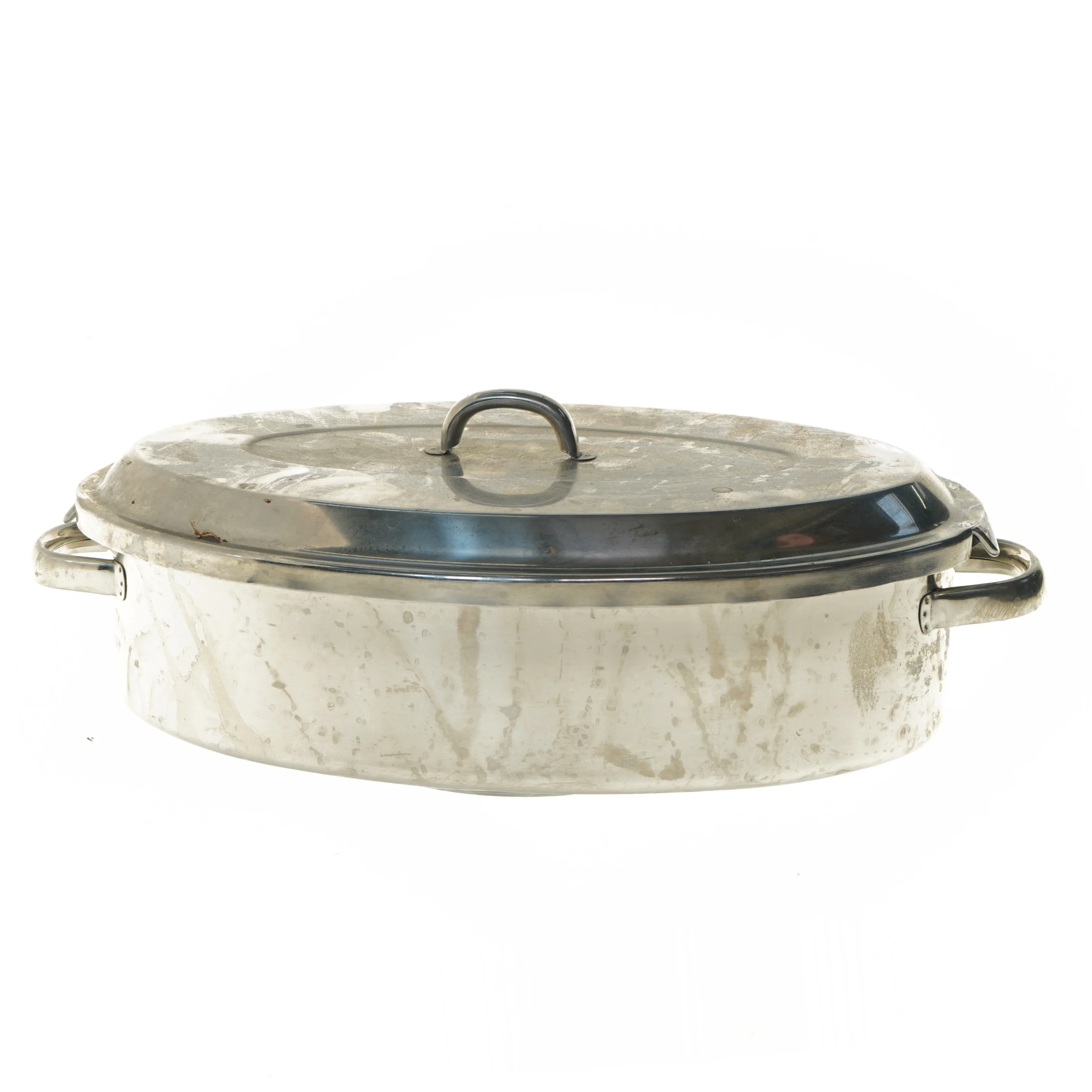 Oval stegegryde med låg (str. 40x23,5 cm)