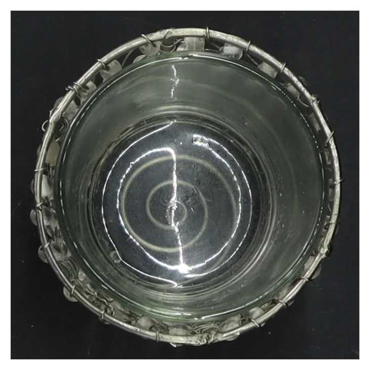 Glasstage med perler (str. Ø 5x8 cm)