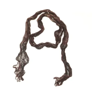 Broderet tørklæde (str. 140 cm)