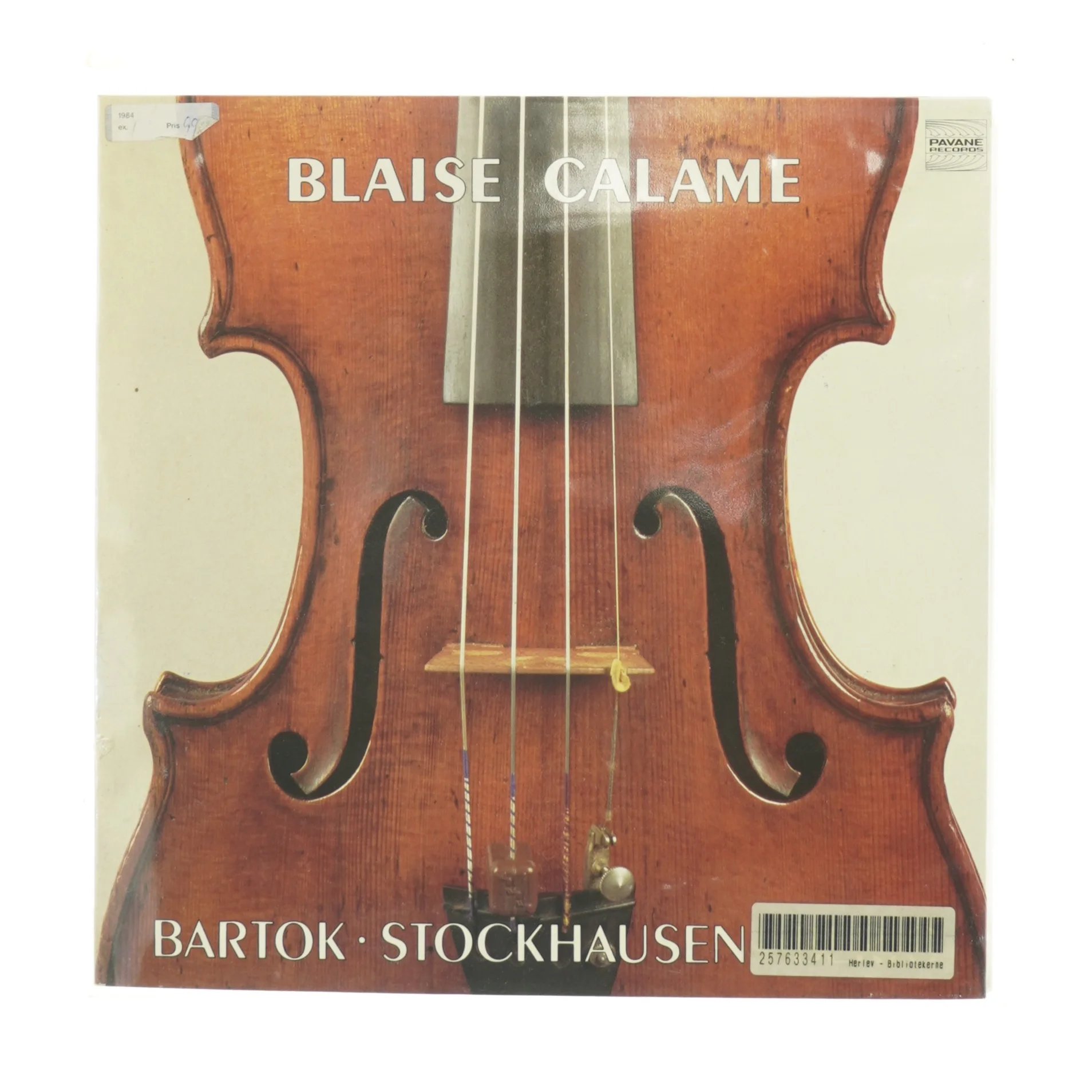 Blaise Calame fra Pavane Records (str. 30 cm)