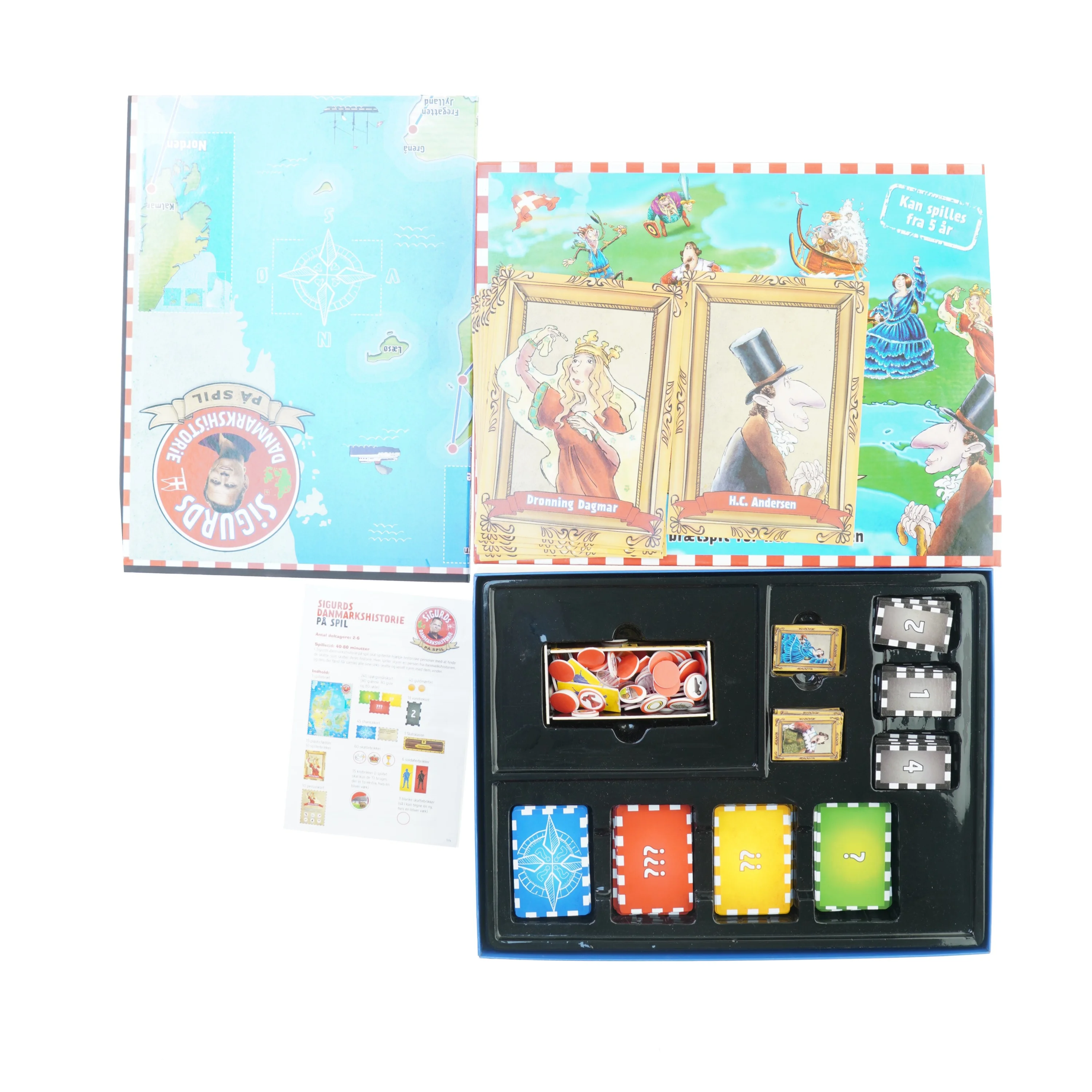 Sigurd Danmarks historie spil fra Politikens Forlag (str. 41 x 32 cm)