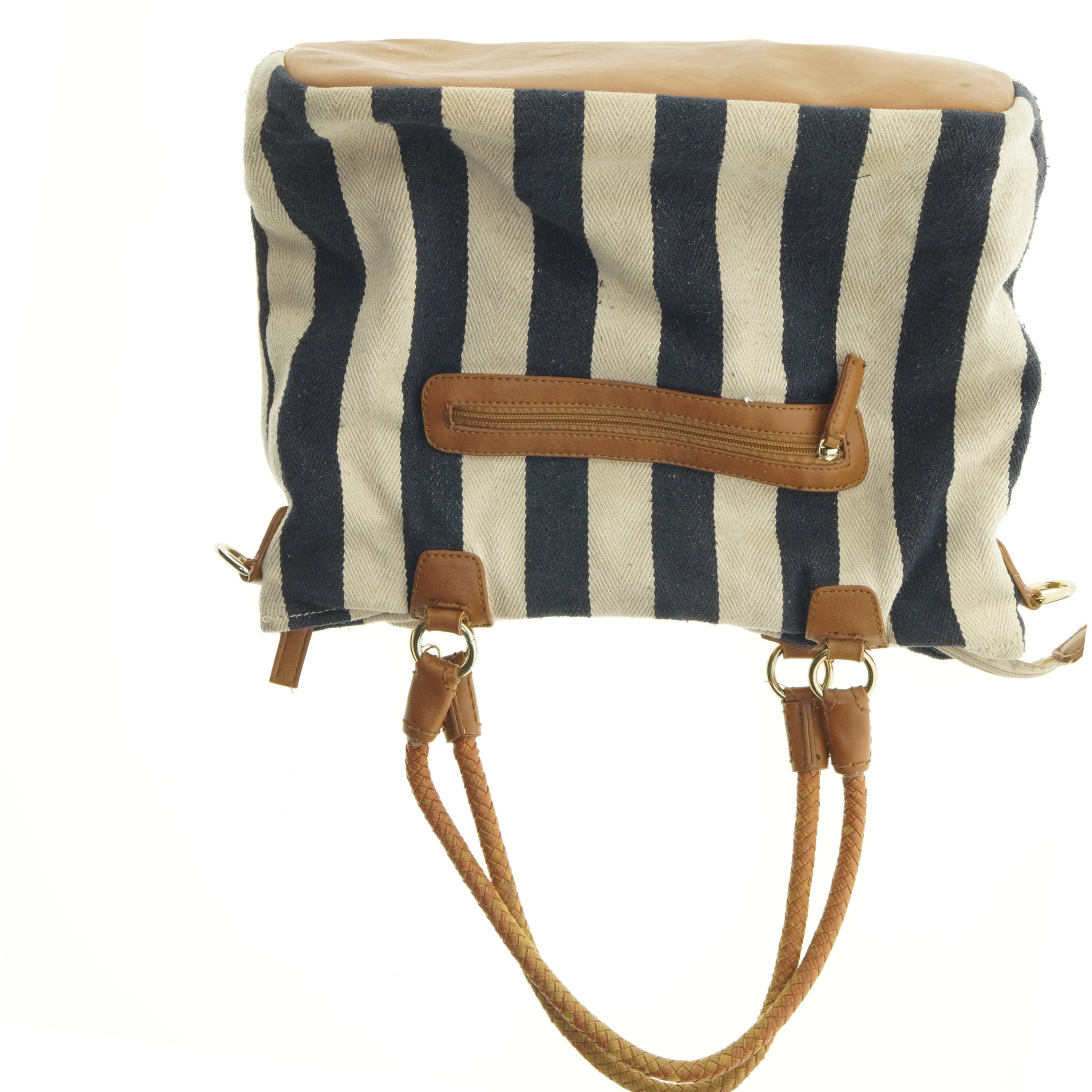 Stribet skuldertaske (str. 38 x 28 cm)