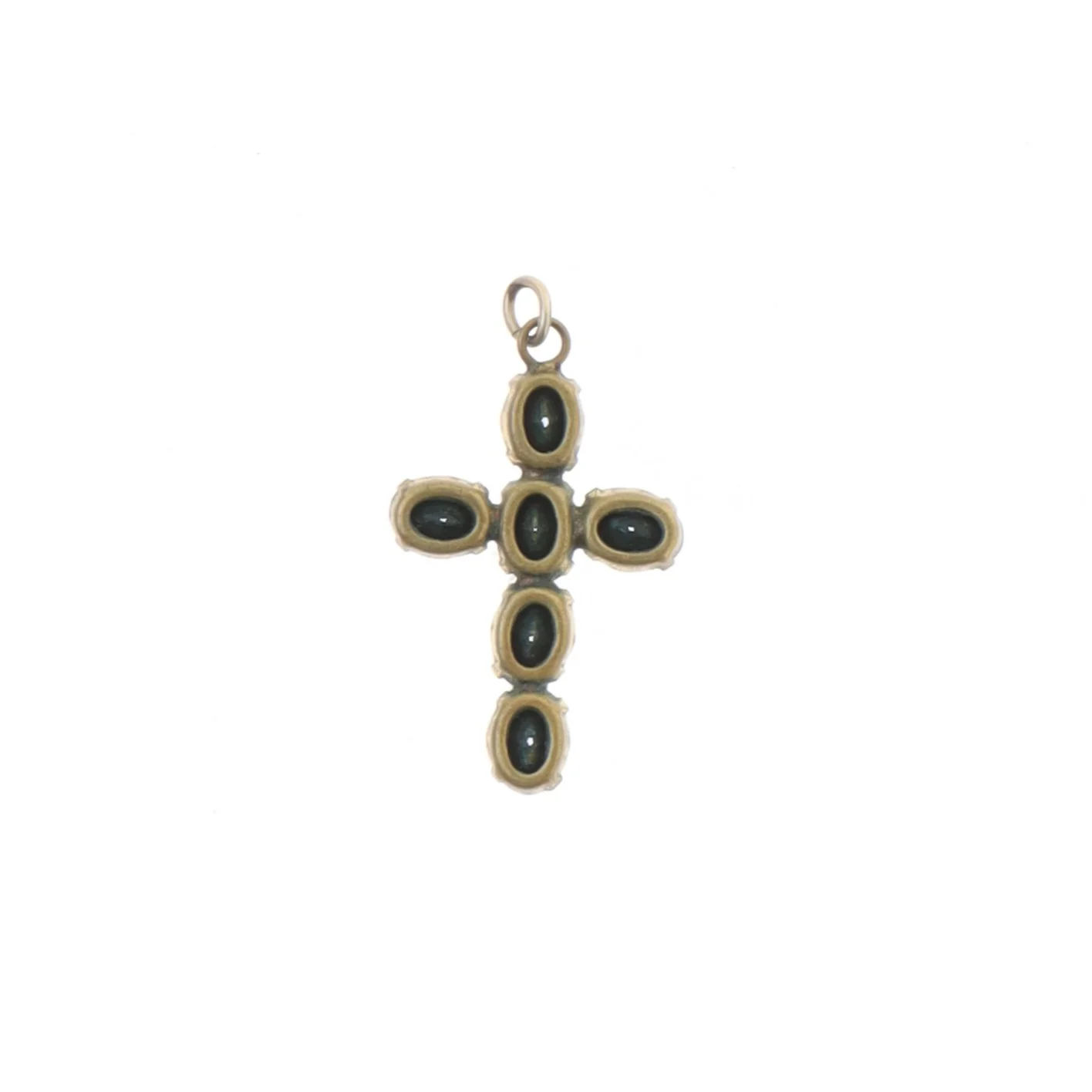 Kors med simili sten (str. 3,2 x 2,1 cm)