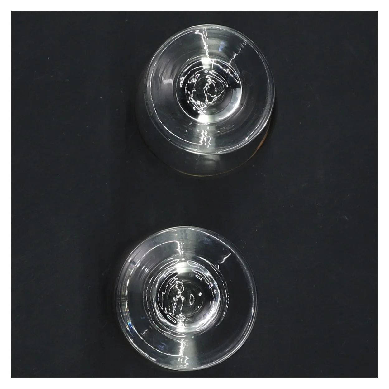 Sæt med glas med guldkant (str. Ø 5x9,5 cm)