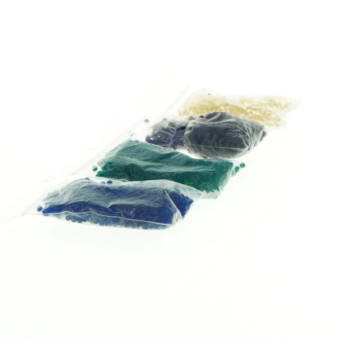 Perle sæt i forskellige farver (str. Pose 5 x, 3 cm)