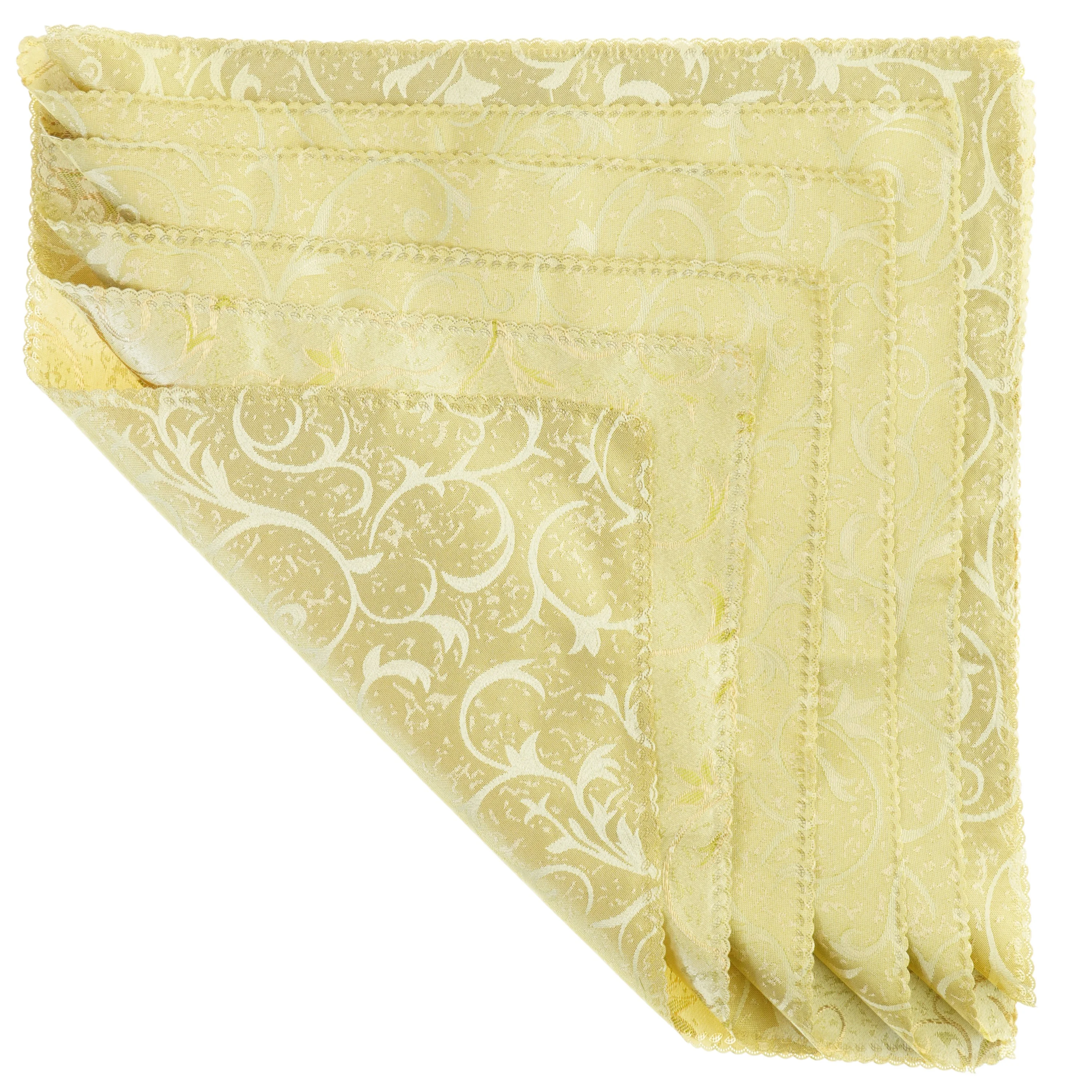 Servietter med broderede detaljer (str. Cirka 47 x 47 cm)