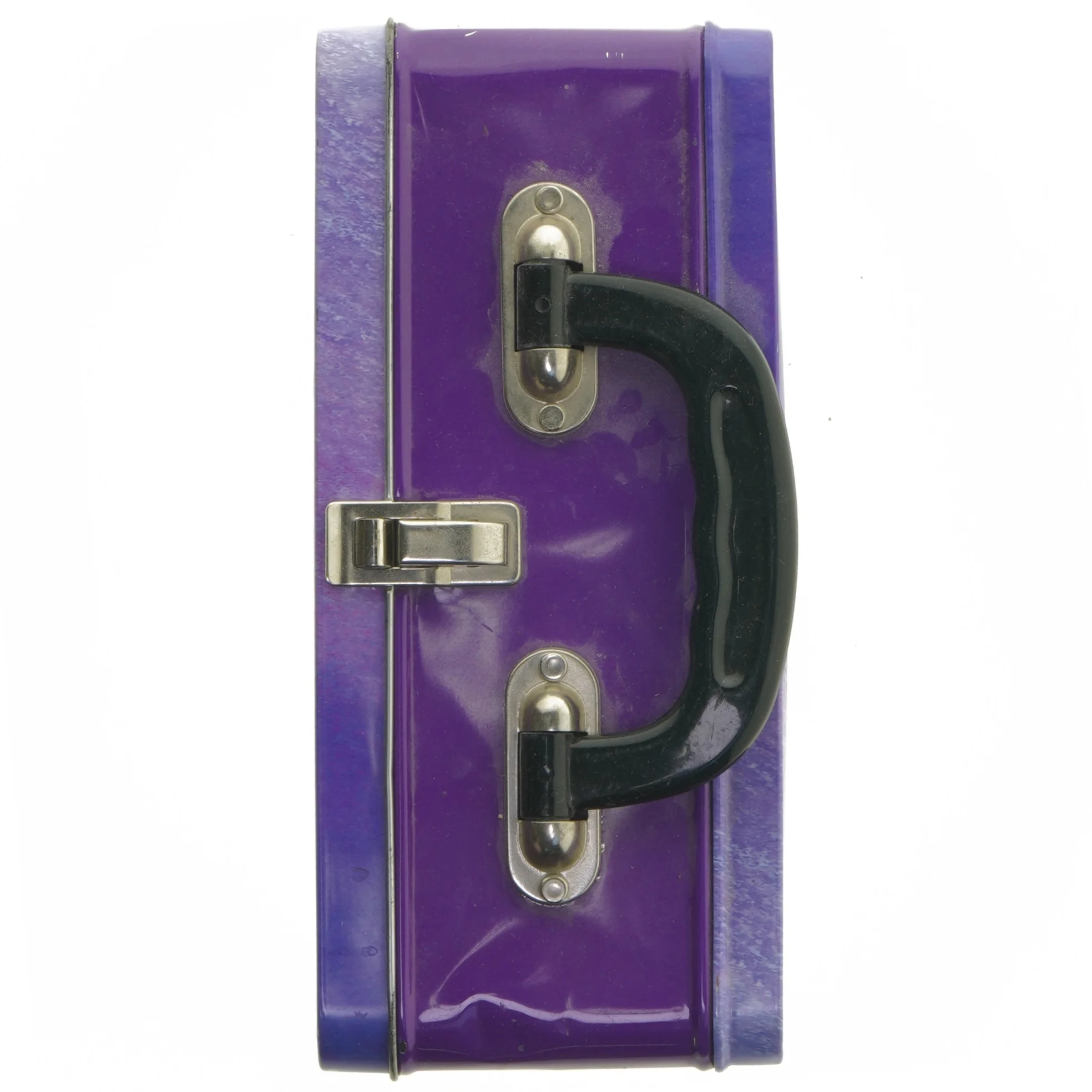 Metal madkasse med guldsmede design (str. 17x22x10 cm)