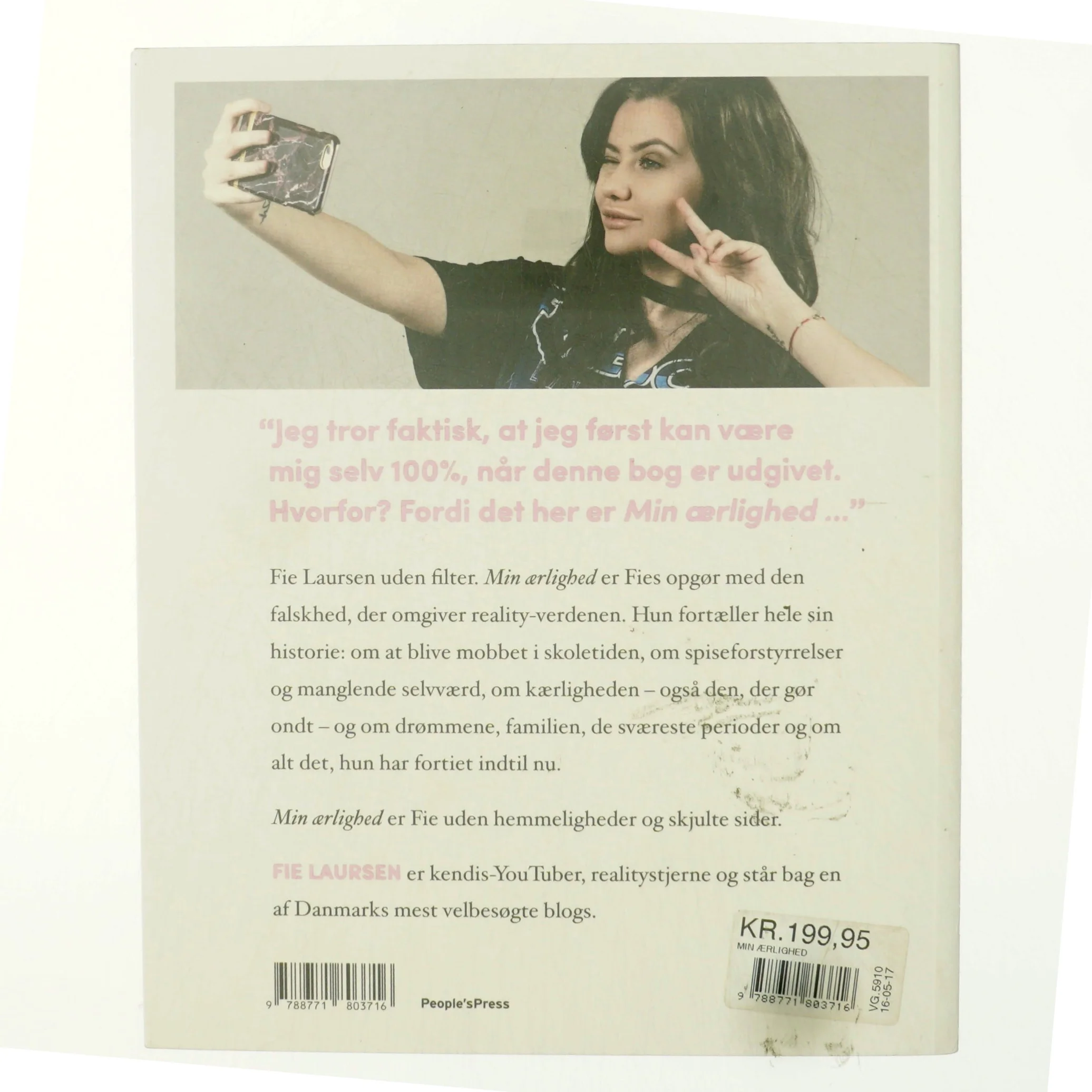 Min ærlighed af Fie Laursen (Bog)