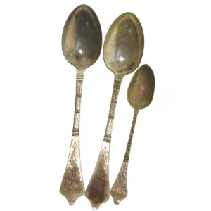 Antikke serveringsskeer fra Absa (str. 19 cm)