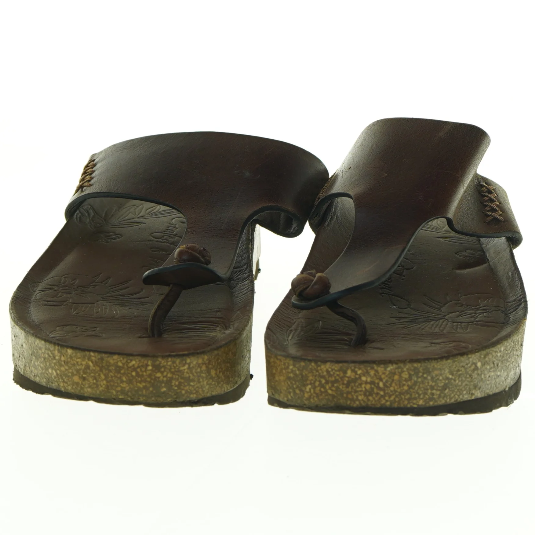 Brune læderklipklapper (str. 39)