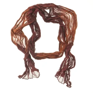 Brun tørklæde (str. 320 cm)