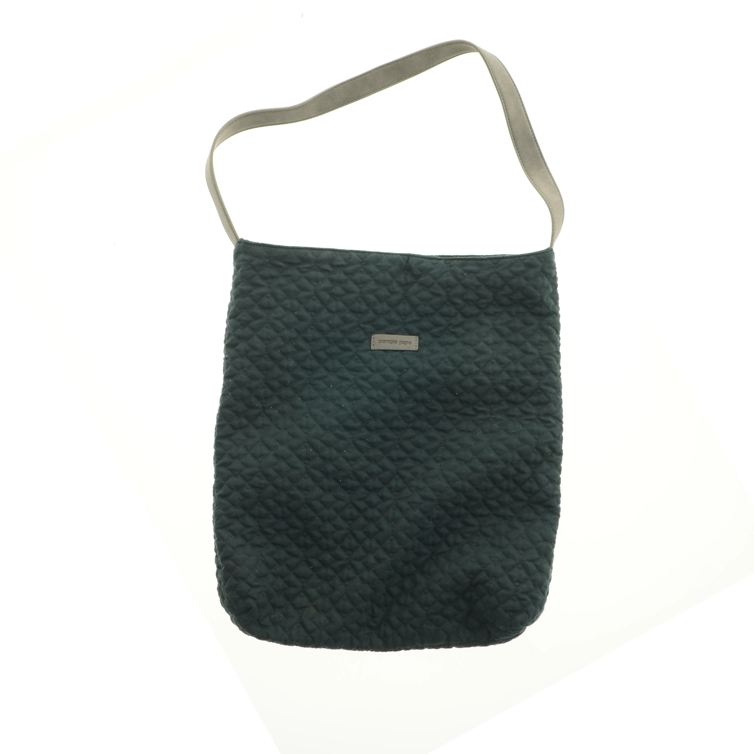 Quiltet skuldertaske (str. 43 x 39 cm)