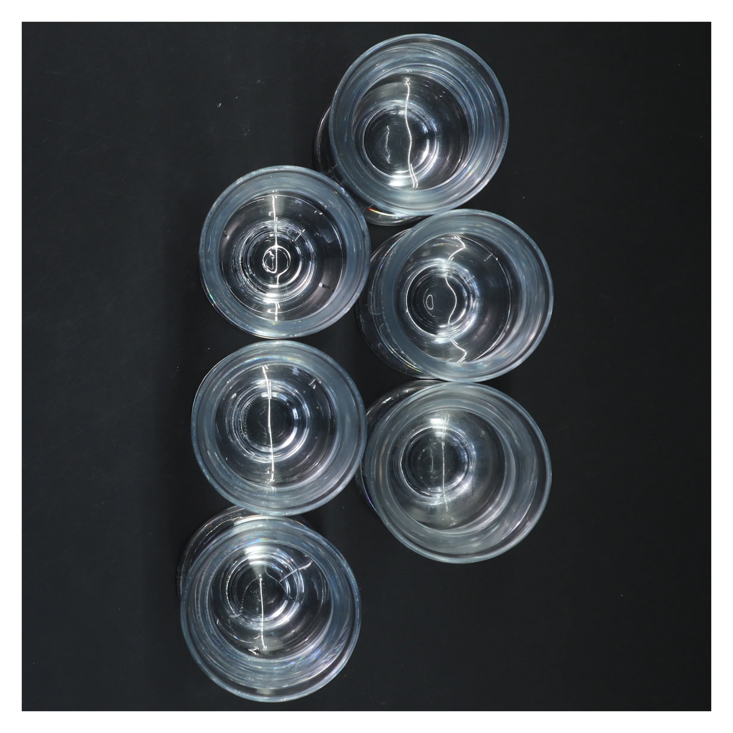 Holmegaard - Seks glas på fod (str. Ø 6x10,5 cm)