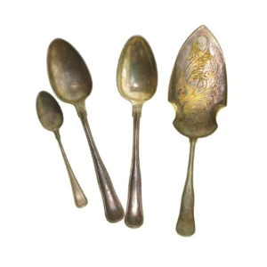 Antik sølvbestik sæt (str. 22 cm)