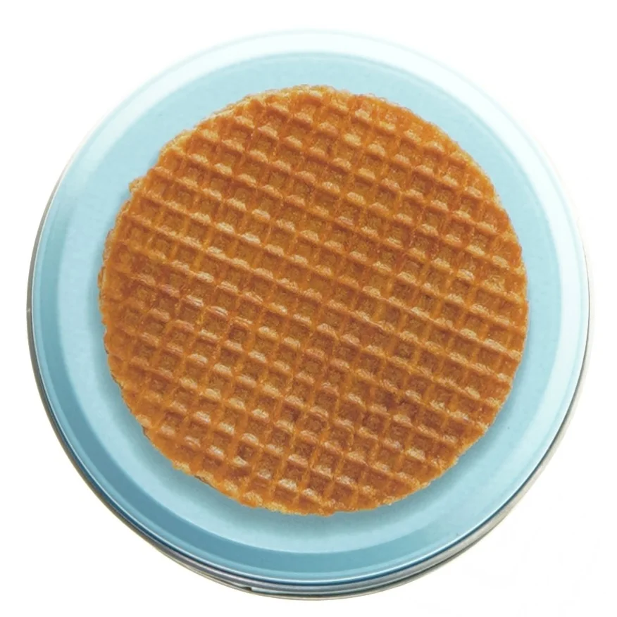 Metal dåse til opbevaring (str. Ø 10x8 cm)