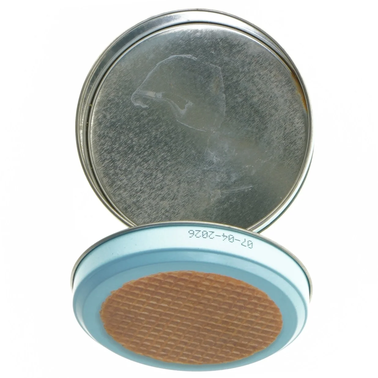 Metal dåse til opbevaring (str. Ø 10x8 cm)