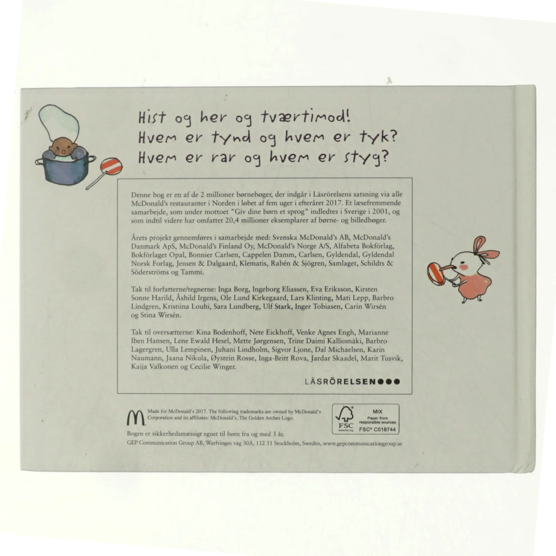 En lille rosa og de tværtimodsatte spraglinger