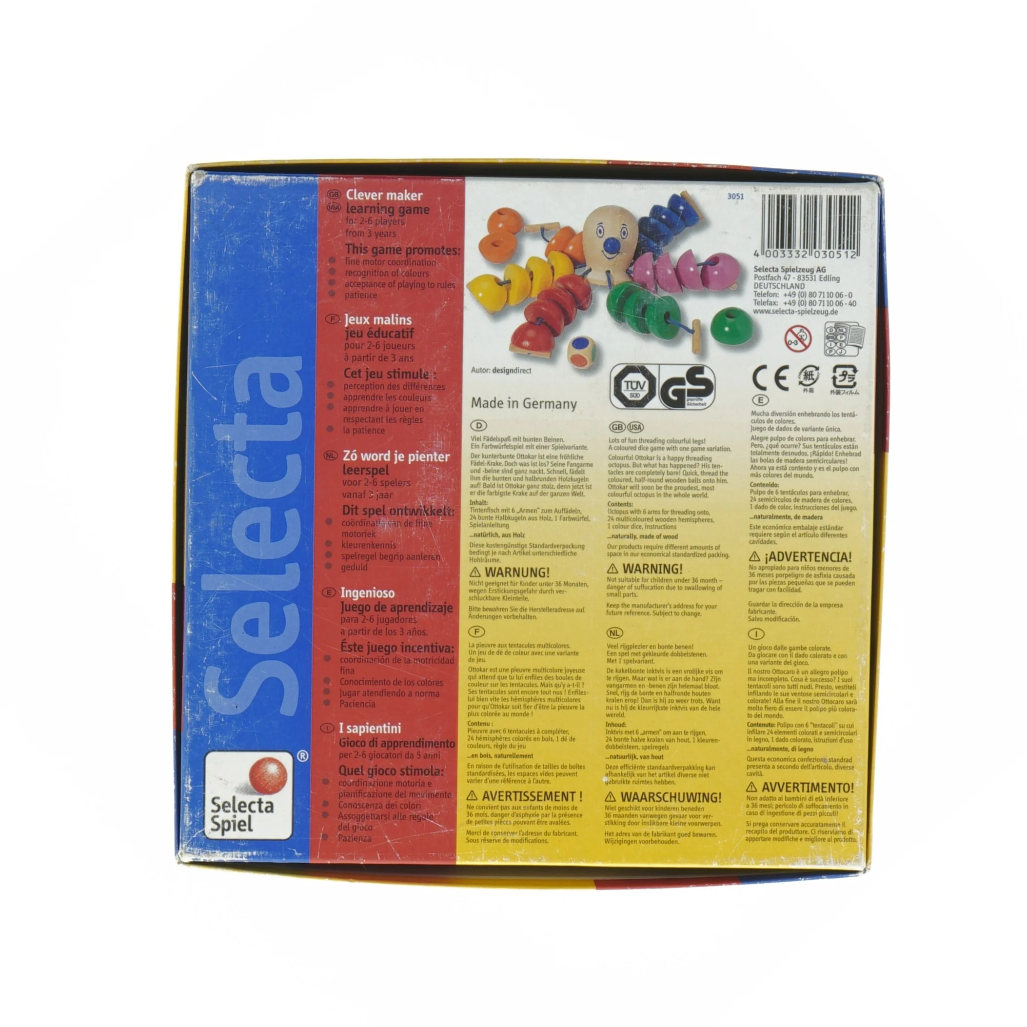 Farverigt Trælegetøj (str. 20 x 20 x 5 cm)