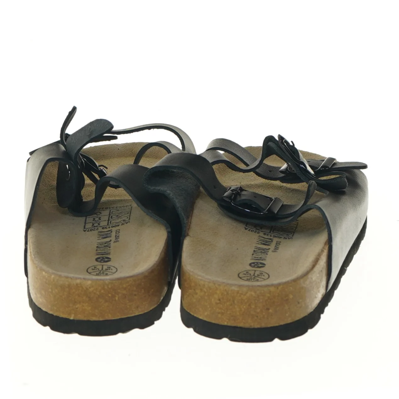 Sort sandal med remme fra Esmara (str. 37 )