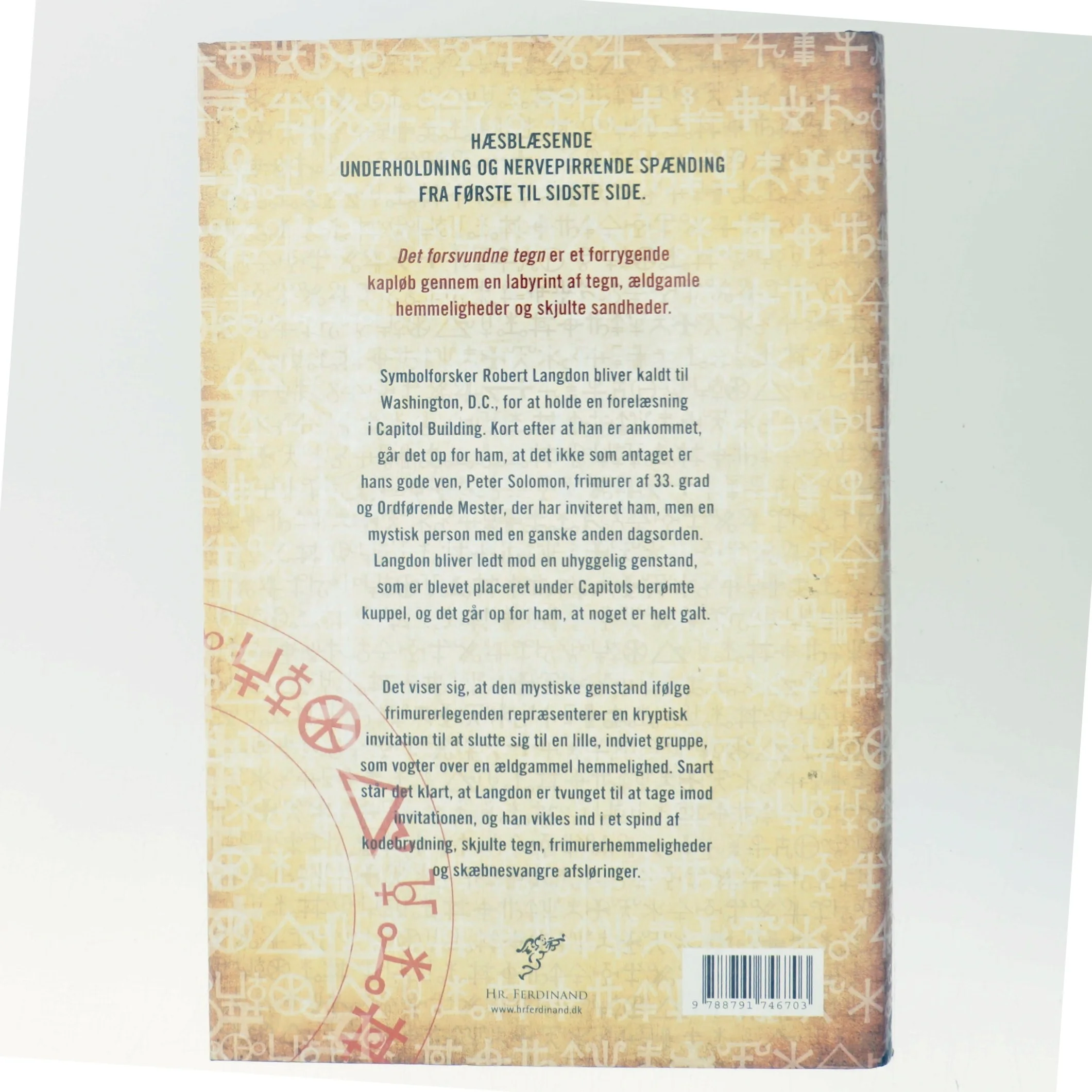 Det forsvundne tegn af Dan Brown (Bog)