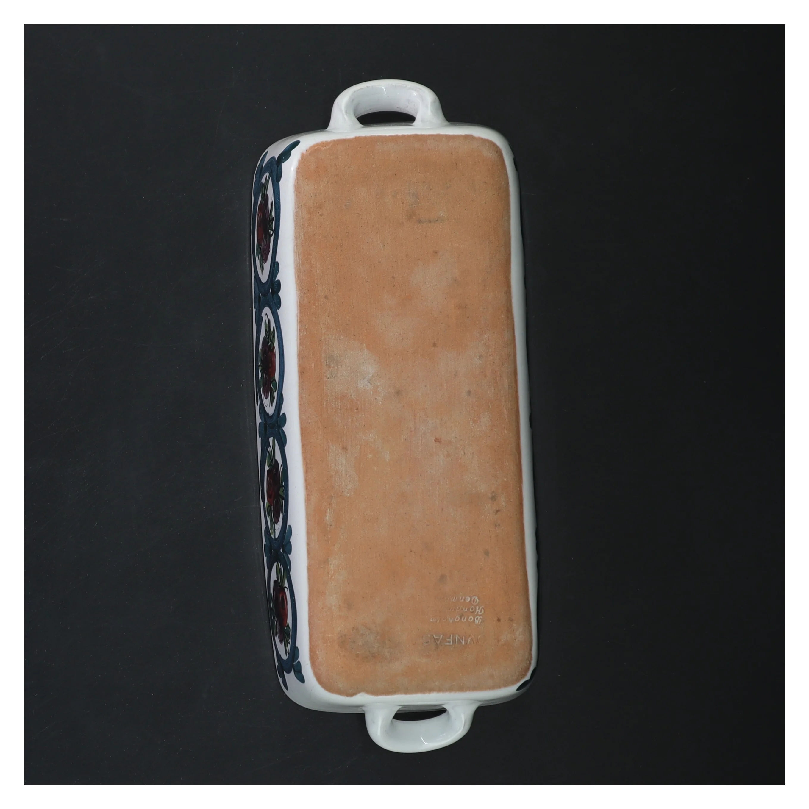 Bangholm postejform blomstermotiv (str. 22x10x6 cm)