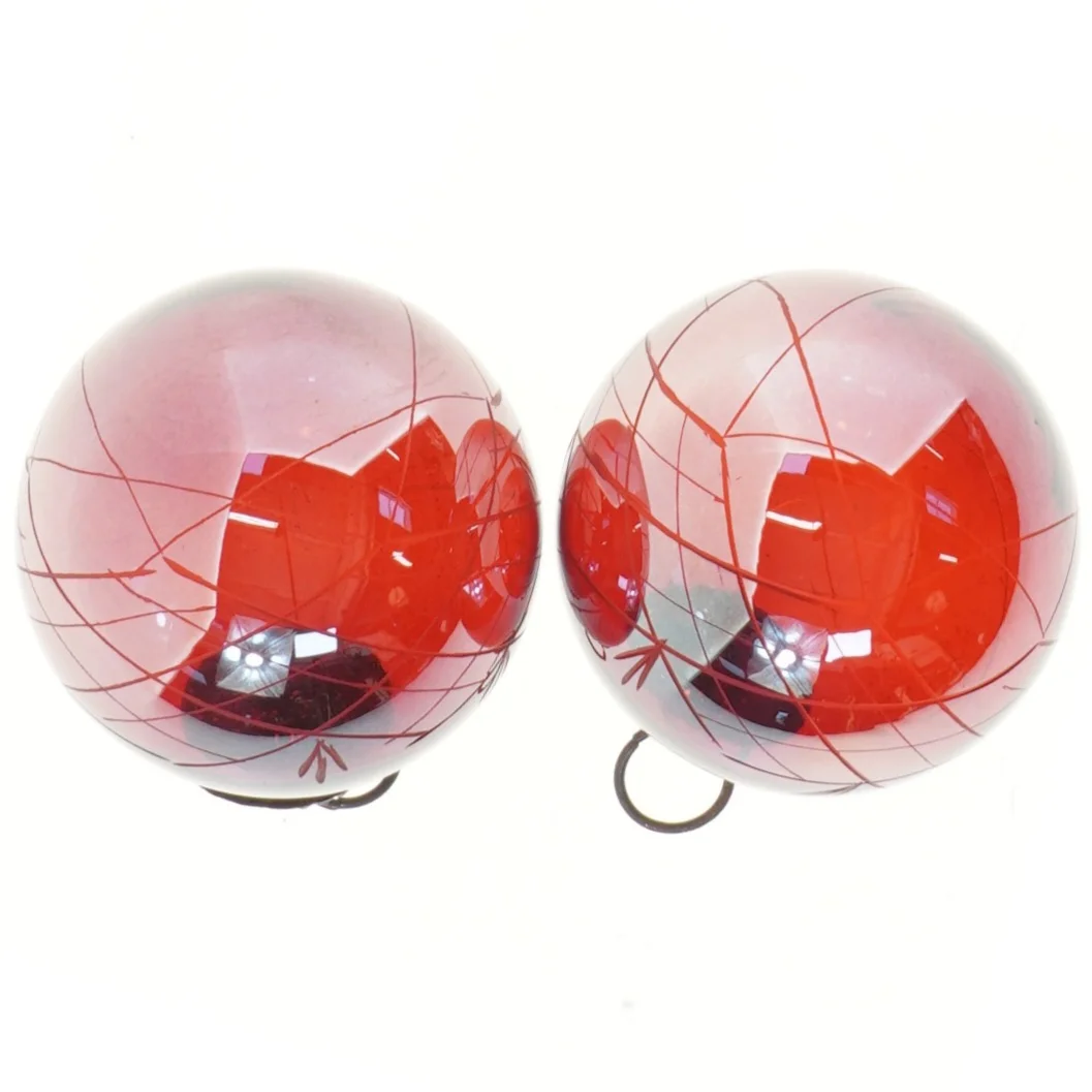 Røde julekugler (str. Ø 10 cm)