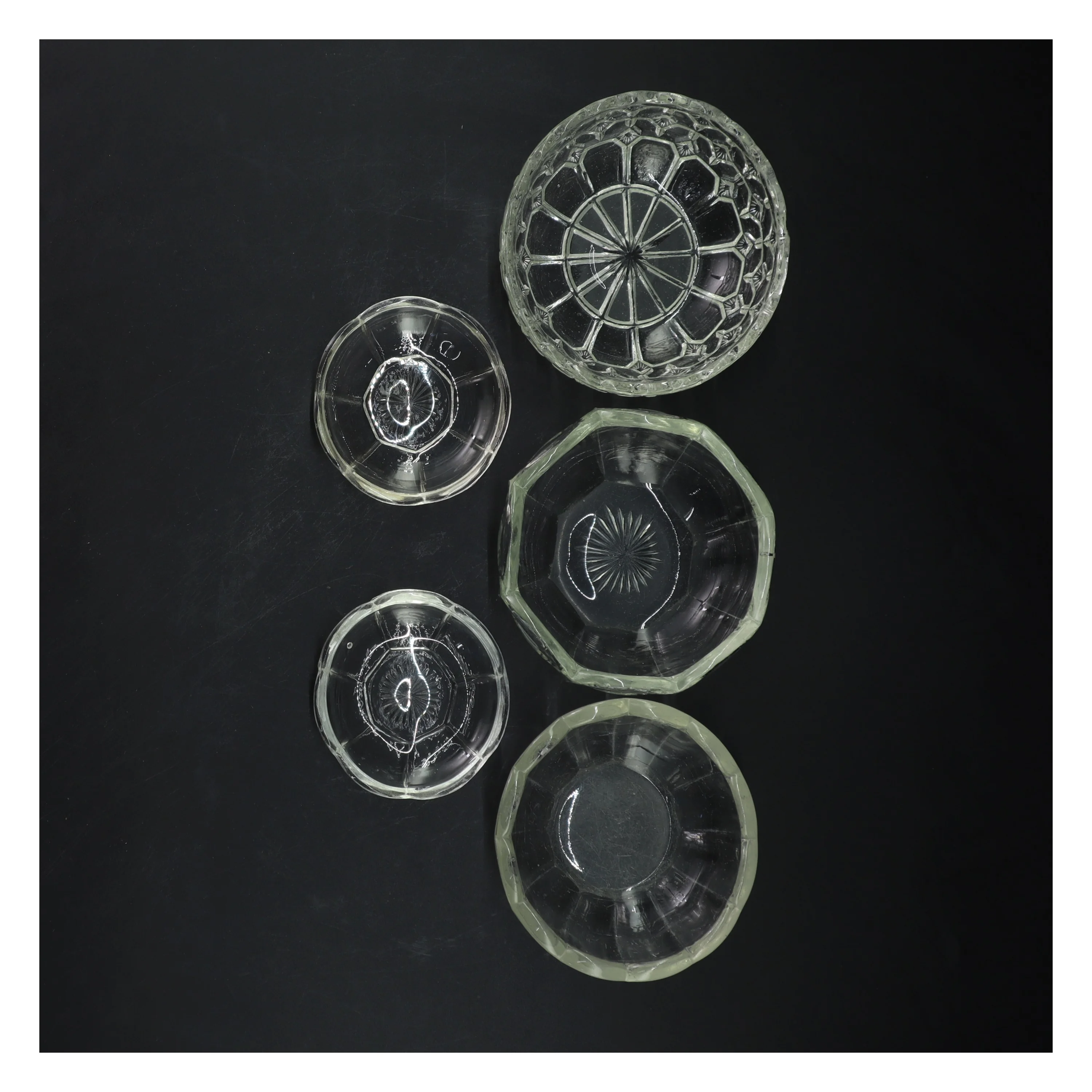 Glas skålesæt (str. ø 8-11 cm)