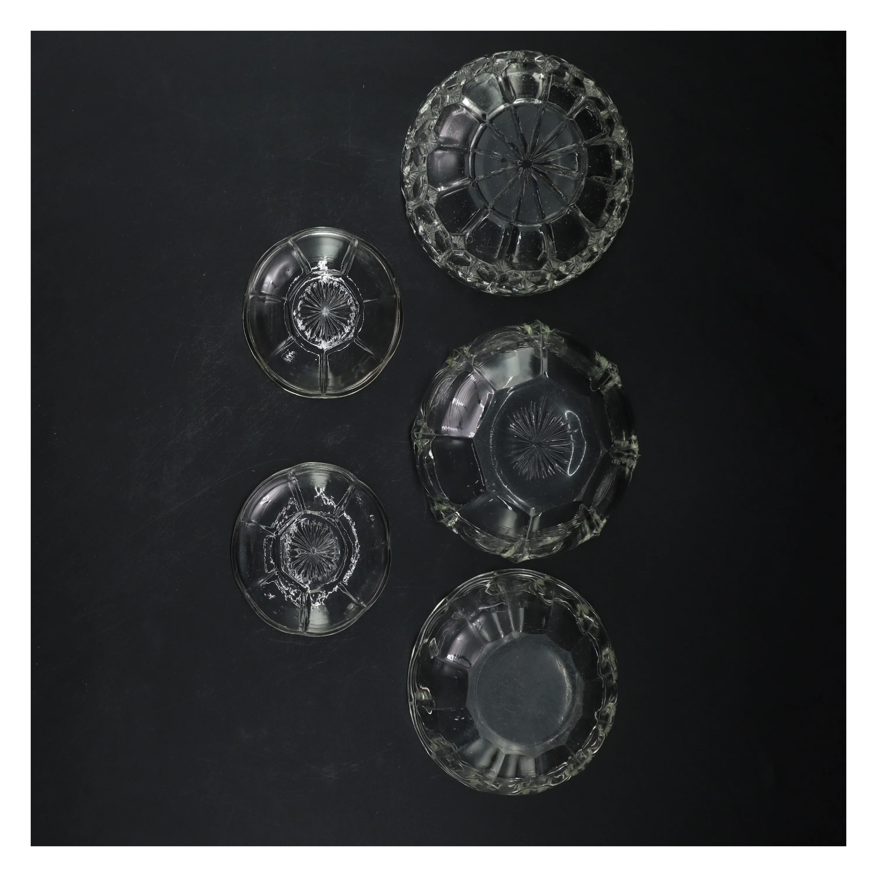 Glas skålesæt (str. ø 8-11 cm)