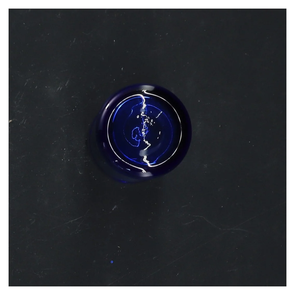 Blå vase / løgglas (str. 10 cm)