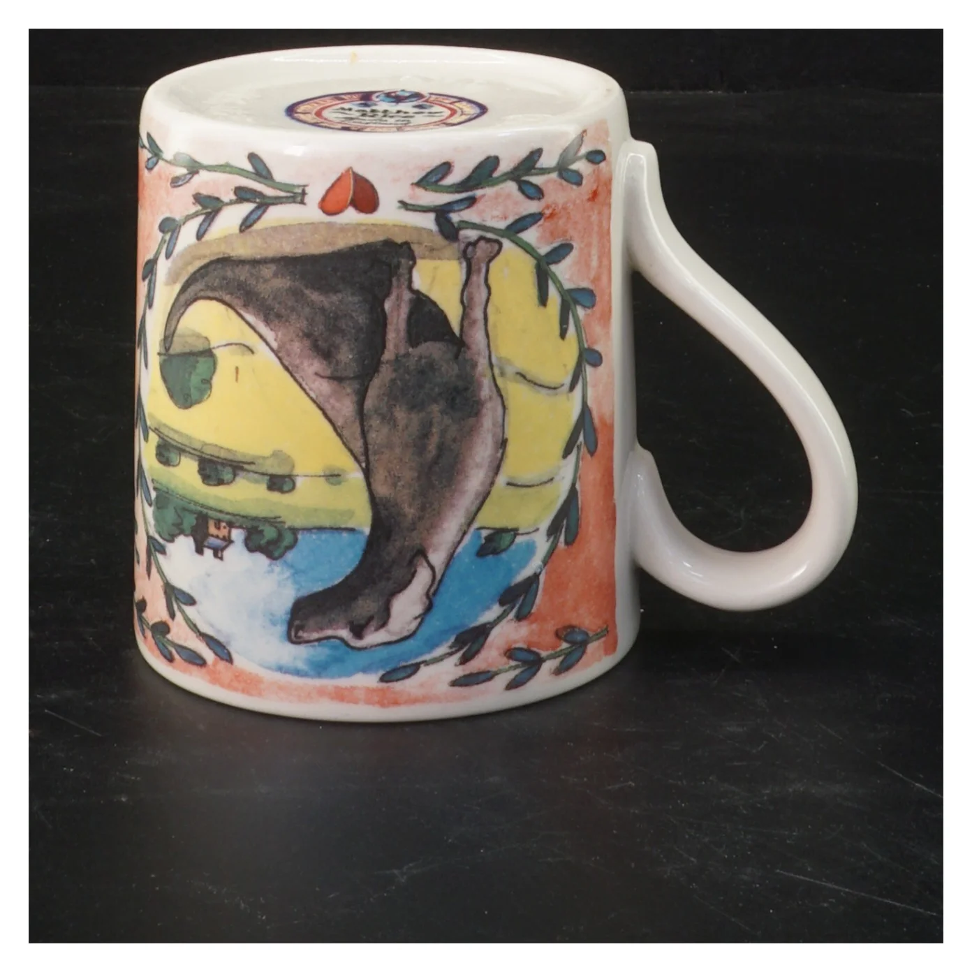 Keramiske krus med hundemotiv fra Matthew Rice (str. 8,5 cm x 7,5 ø cm)
