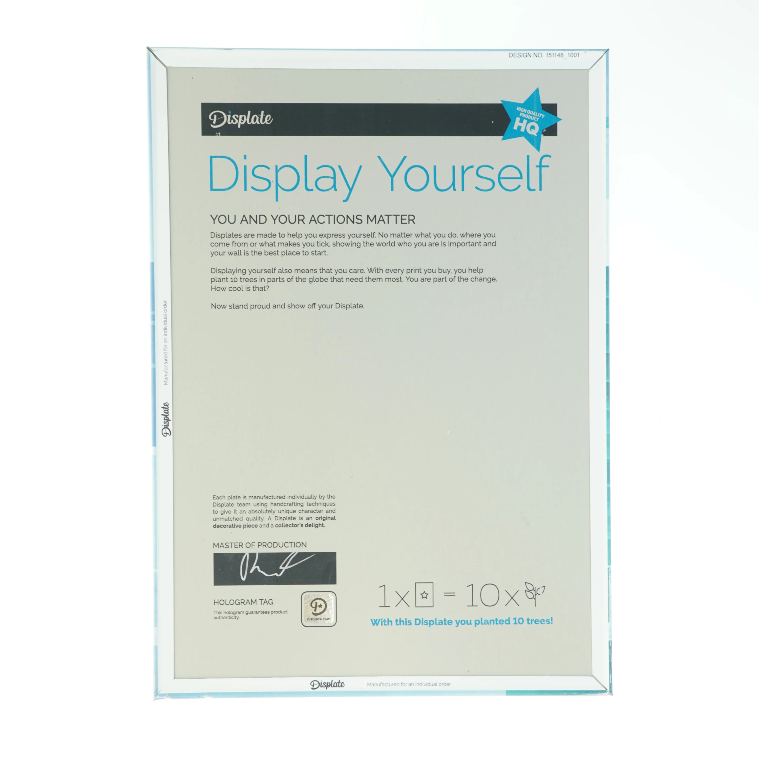 Metaltavle med teksten Visit Copenhagen str. 32 x 45 cm