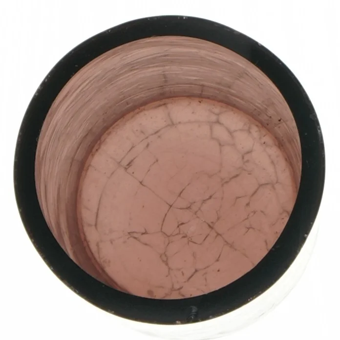 Lilla cylinderformet glasvase (str. Ø. 7,5 cm. længde. 22 cm)