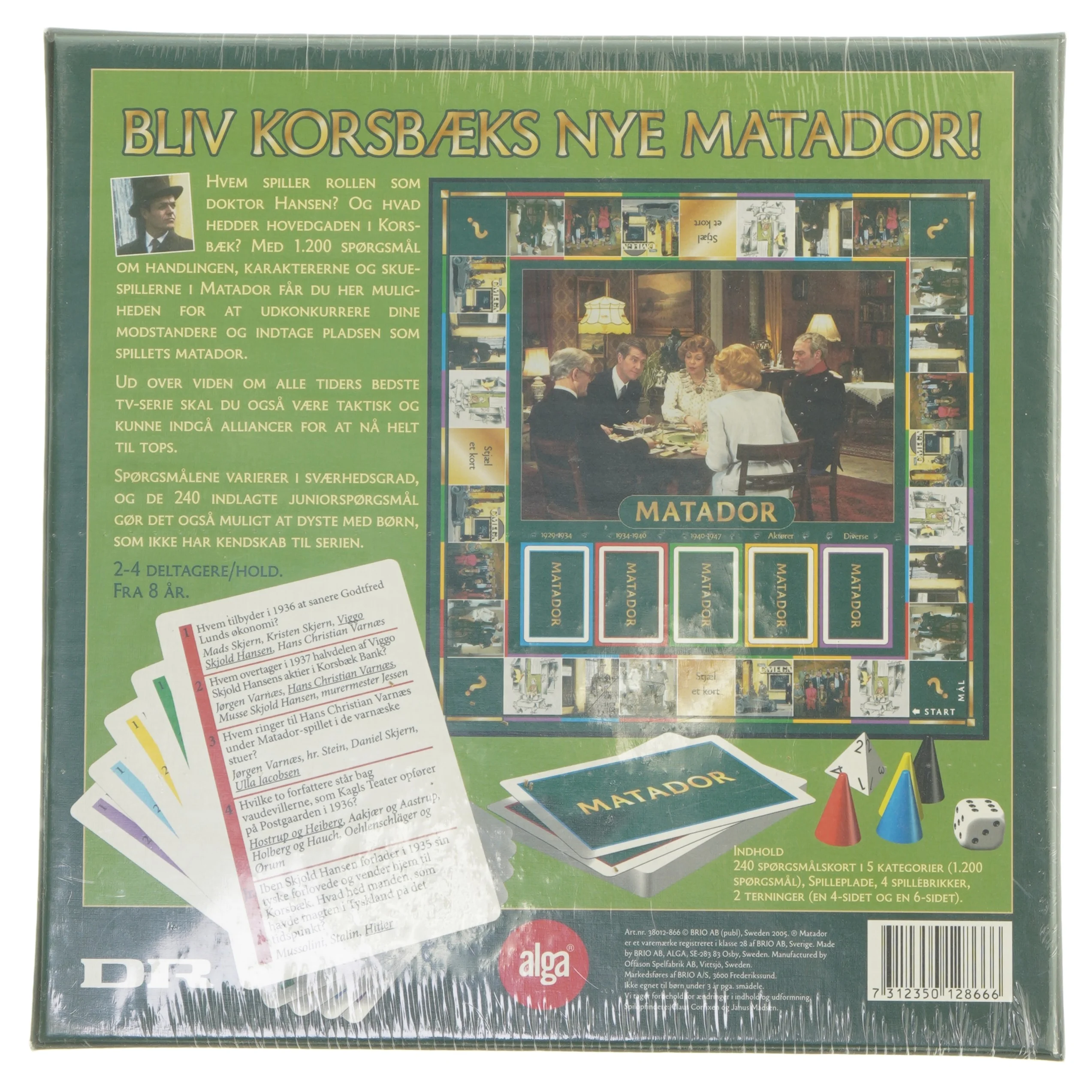 Matador: Etspørgsmålsspil om Korsbæk (str. 27x27 cm)