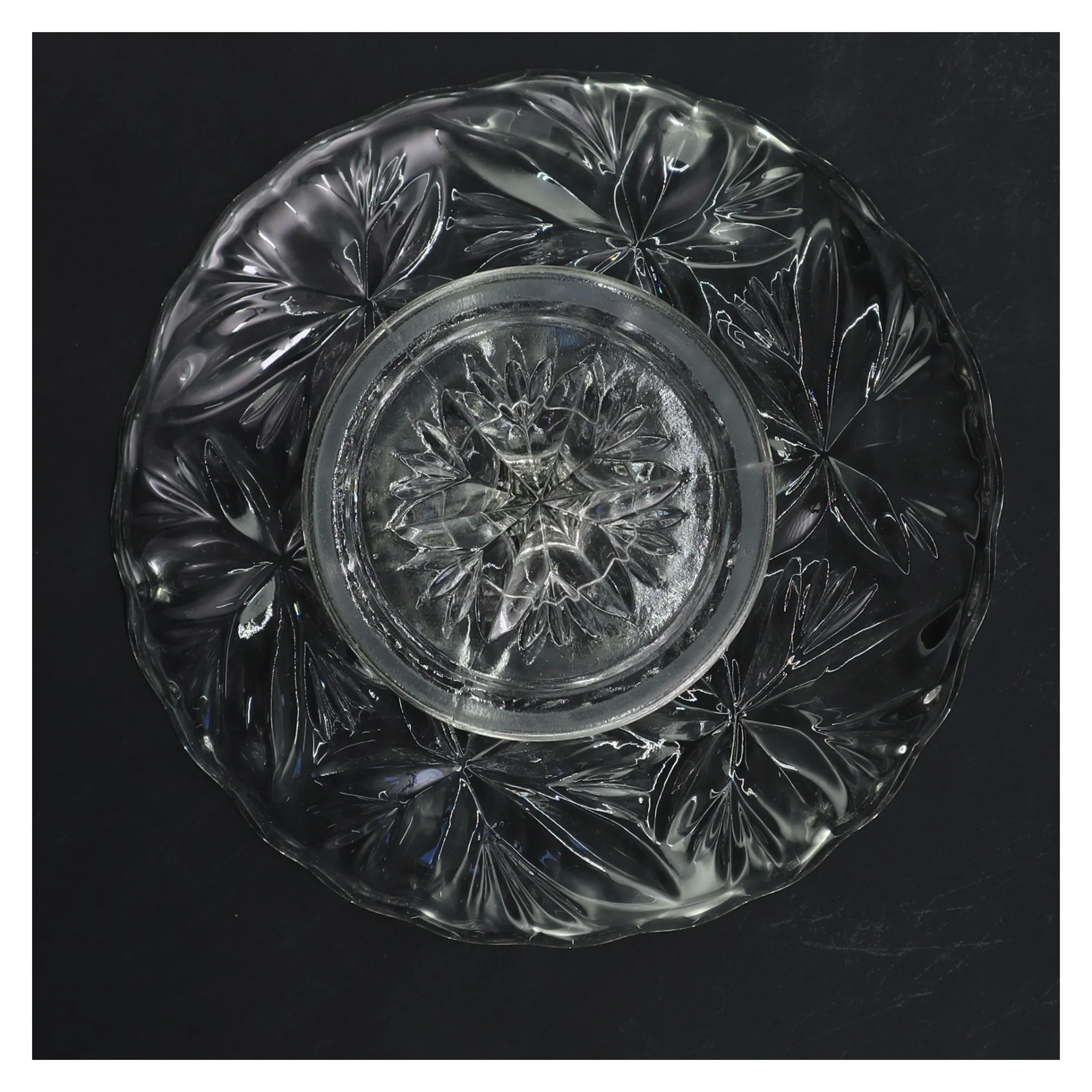 Glas opsats (str. Ø 19 cm højde 9 cm)