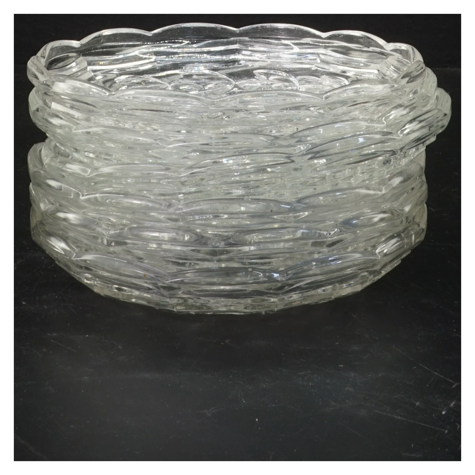 Glas asietter - desserttallerkener (str. Ø 15 cm)