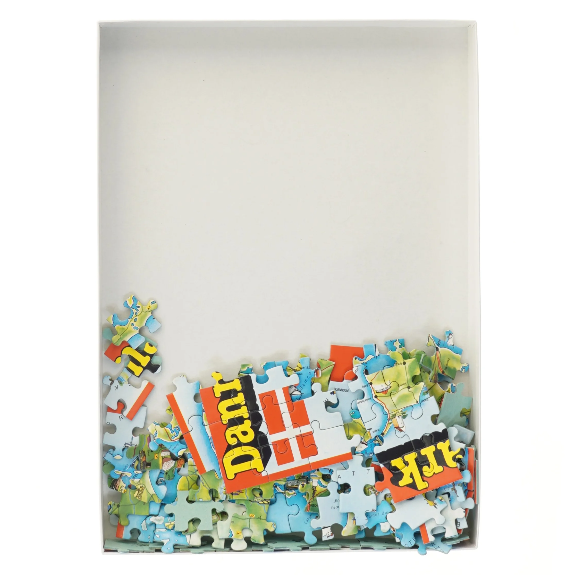 Danmark puslespil med 120 brikker fra Top Toy (str. 120 brikker 28x40 cm)